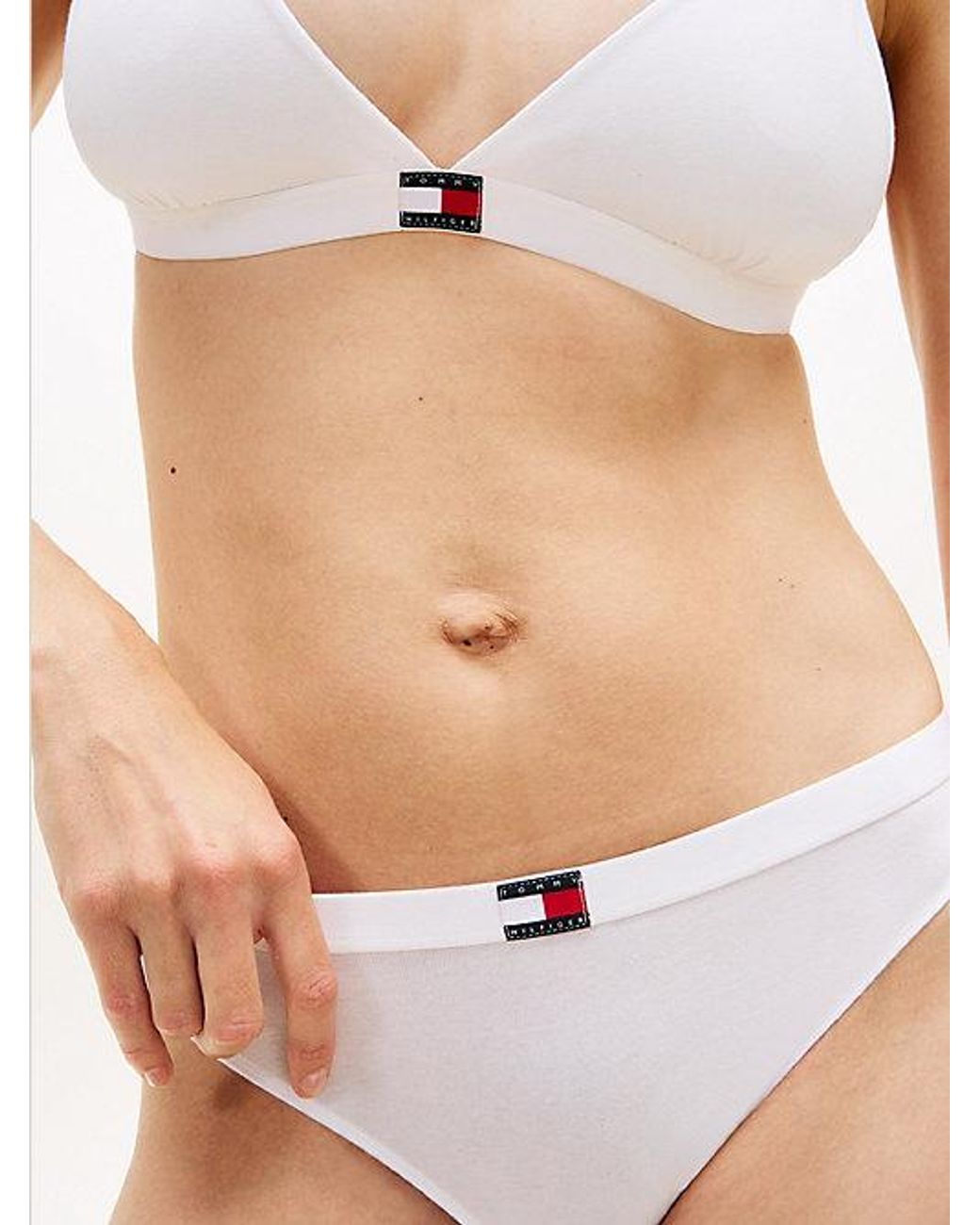 Pack De 5 Tangas Heritage Con Logo Tommy Hilfiger de color White