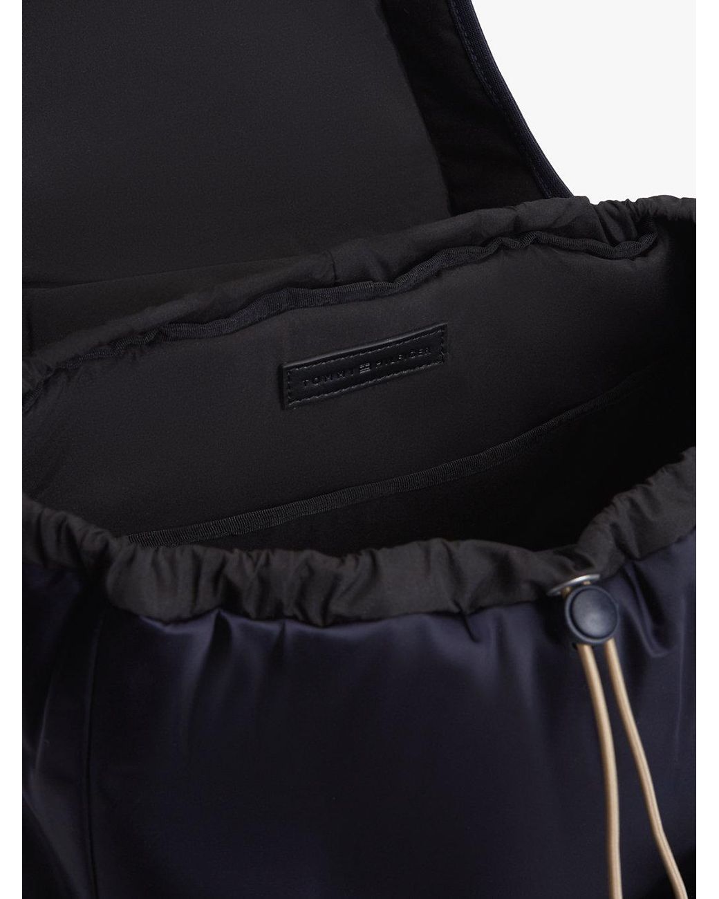 Tommy Hilfiger Blue Toggle Drawstring Travel Backpack for men