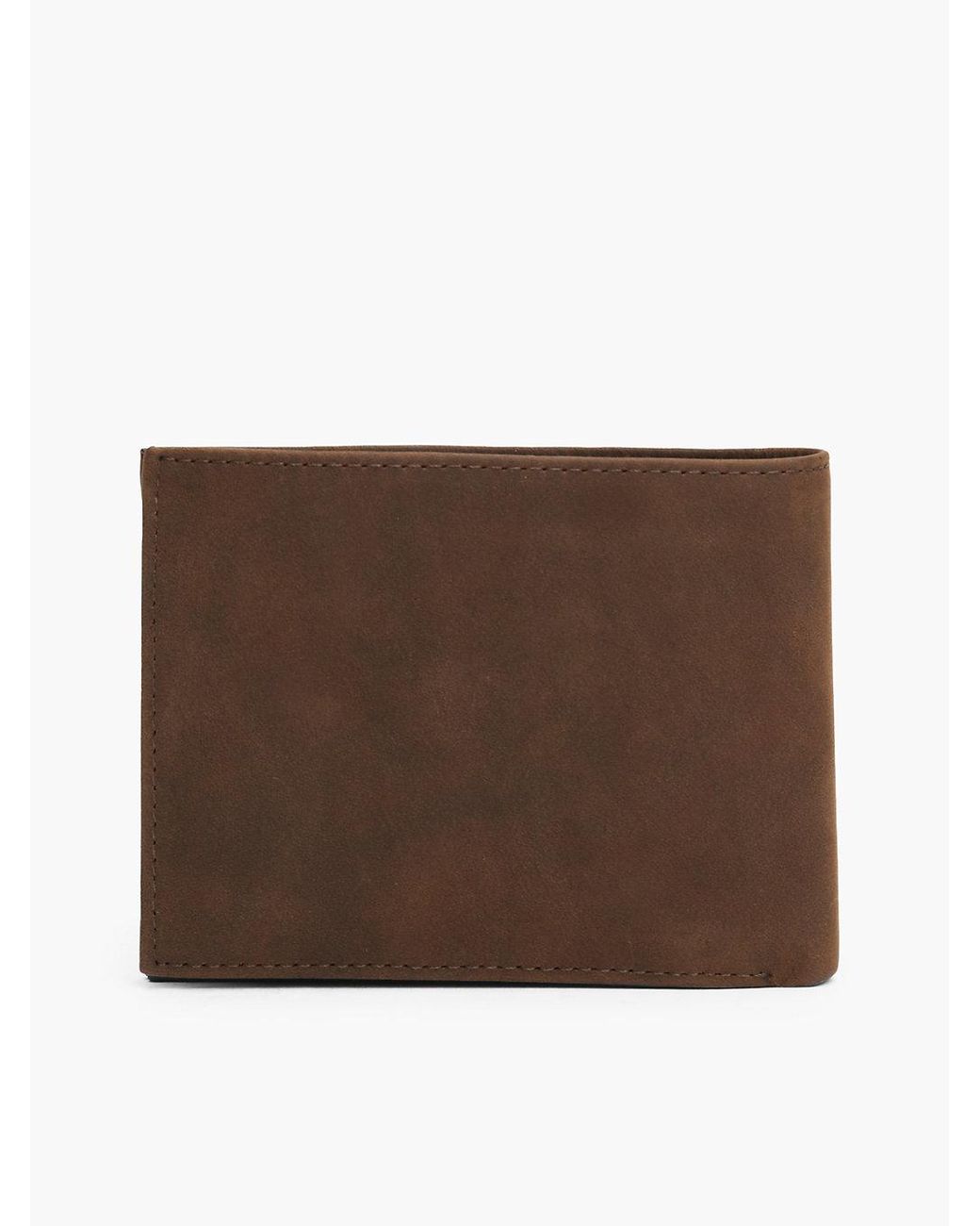 Tommy Hilfiger Brown Leather Flap Wallet for men