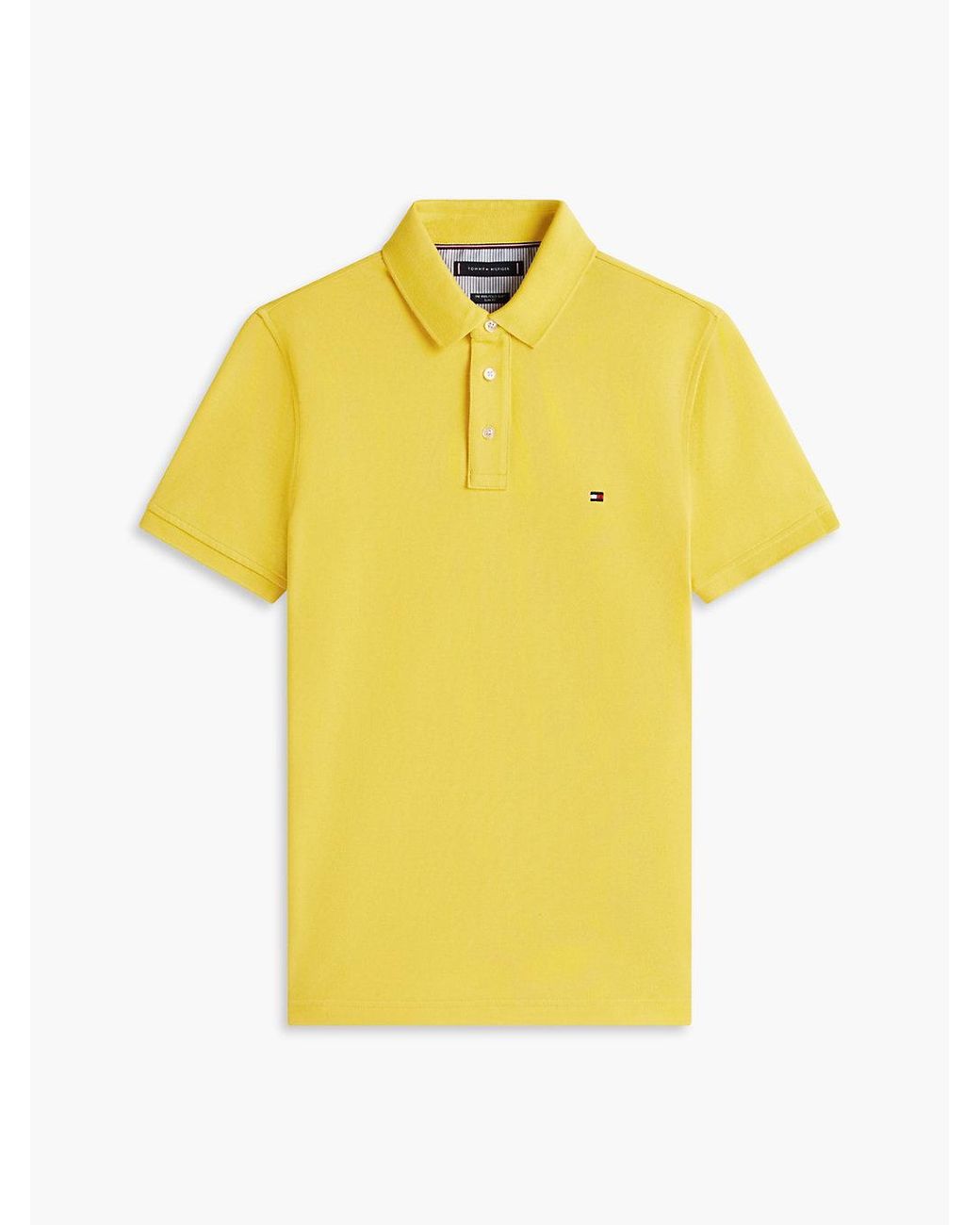 Tommy Hilfiger Yellow 1985 Slim Fit Pique Polo Shirt for men