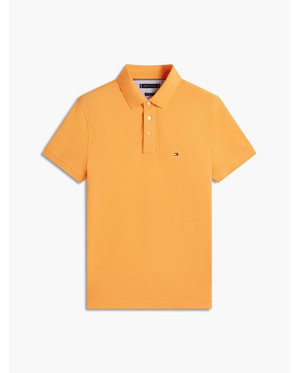 Tommy Hilfiger Red 1985 Slim Fit Pique Polo Shirt for men
