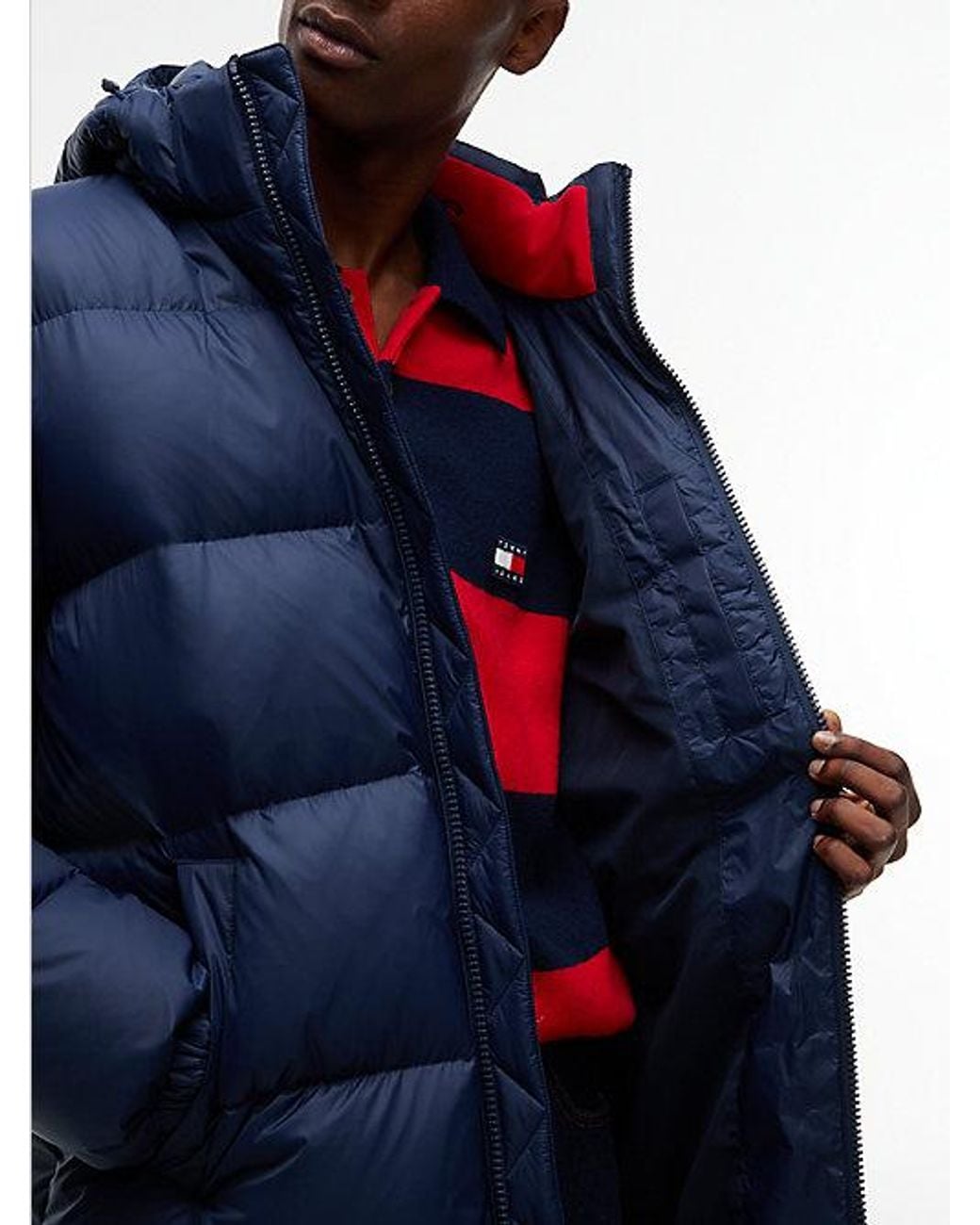 Tommy Hilfiger Blue Tommy Jeans Relaxed Down Hooded Parka for men