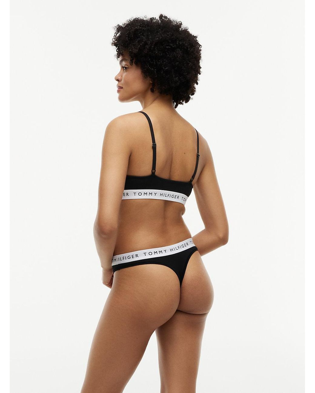 Tommy Hilfiger Black Heritage Moulded Push-up Bralette