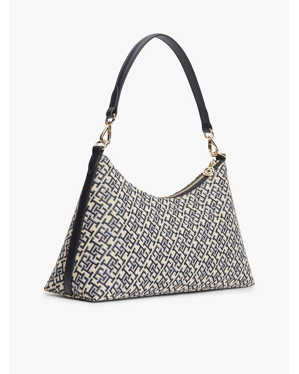 Tommy Hilfiger Gray Hilfiger Icon Jacquard Shoulder Bag