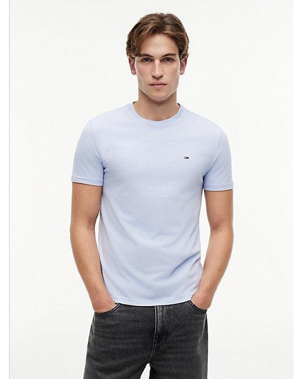Tommy Hilfiger Black 3-Pack Tommy Flag Extra Slim T-Shirts for men