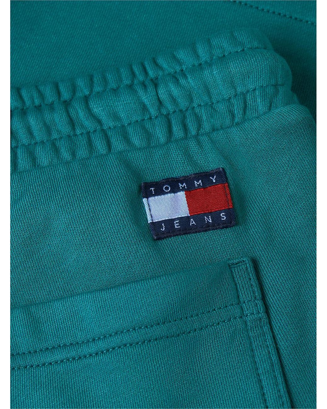 Tommy Hilfiger Green Classic Tonal Logo Embroidery Sweat Shorts for men