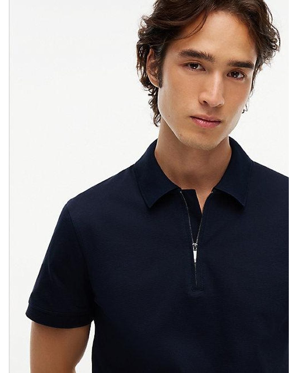 Tommy Hilfiger Blue New York Label Performance Regular Fit Polo Shirt for men