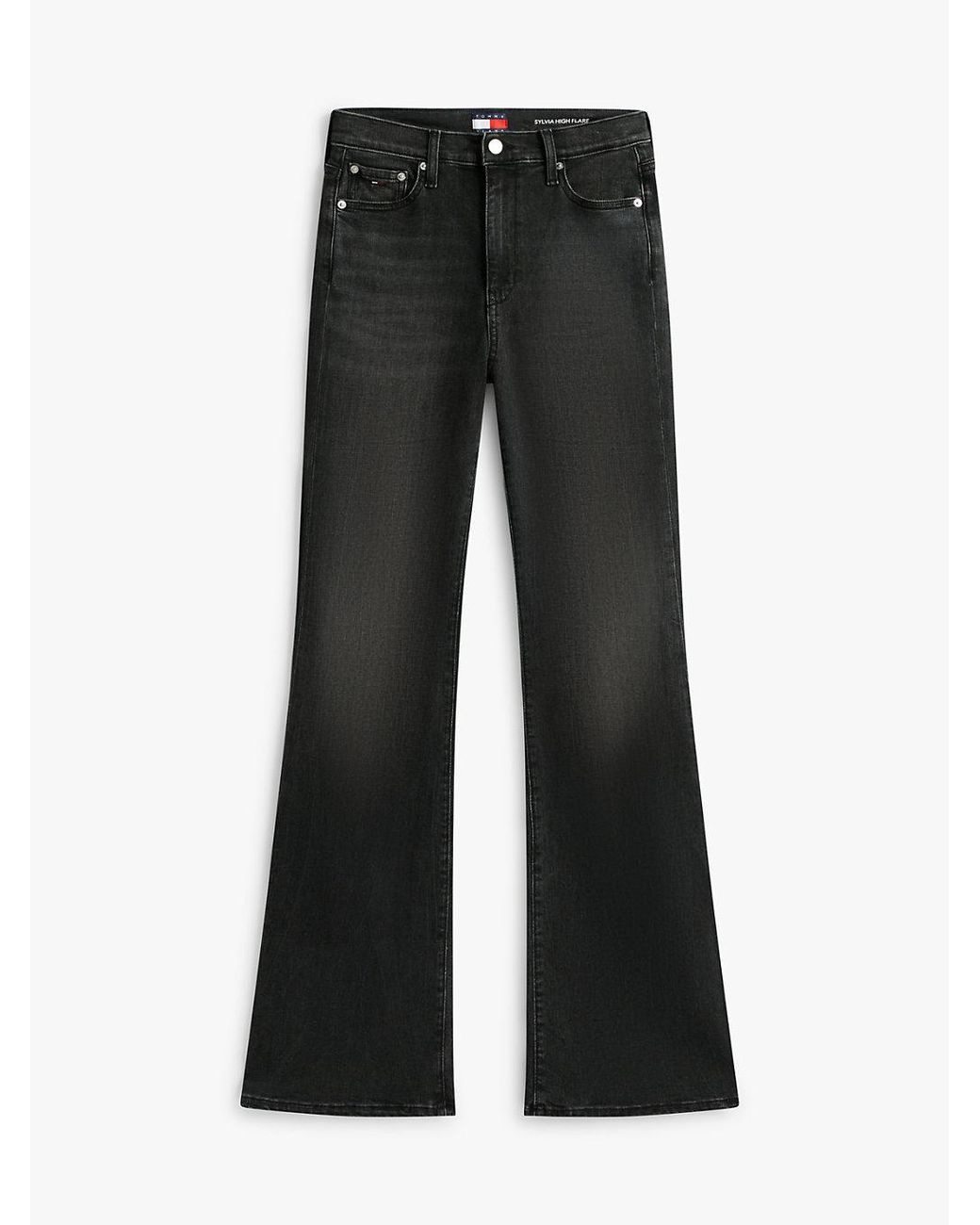 Tommy Hilfiger White Sylvia High Rise Flared Jeans