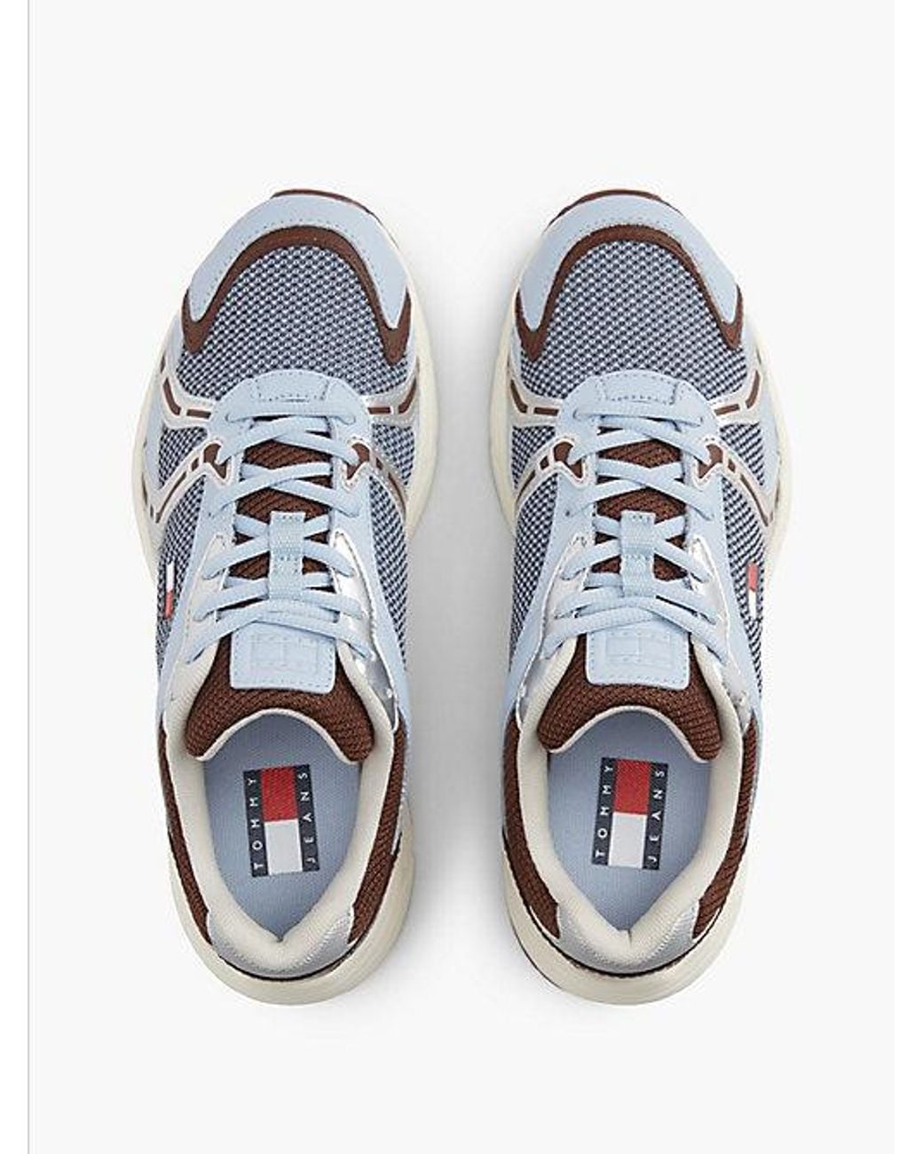 Tommy Hilfiger White Tommy Jeans Logo Mixed Texture Trainers