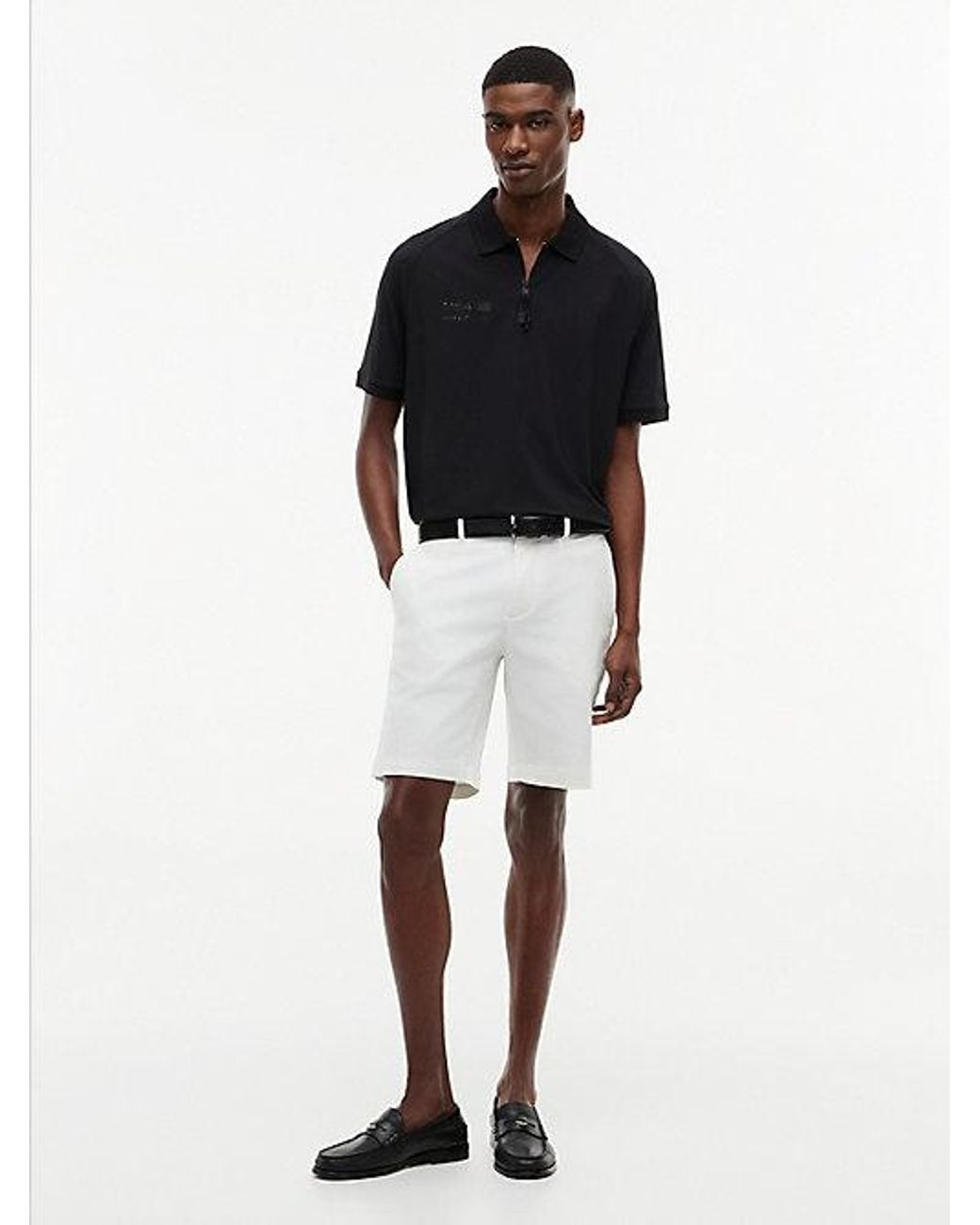 Tommy Hilfiger Black Tommy X U.S. Sail Gp Team Zip Placket Polo Shirt