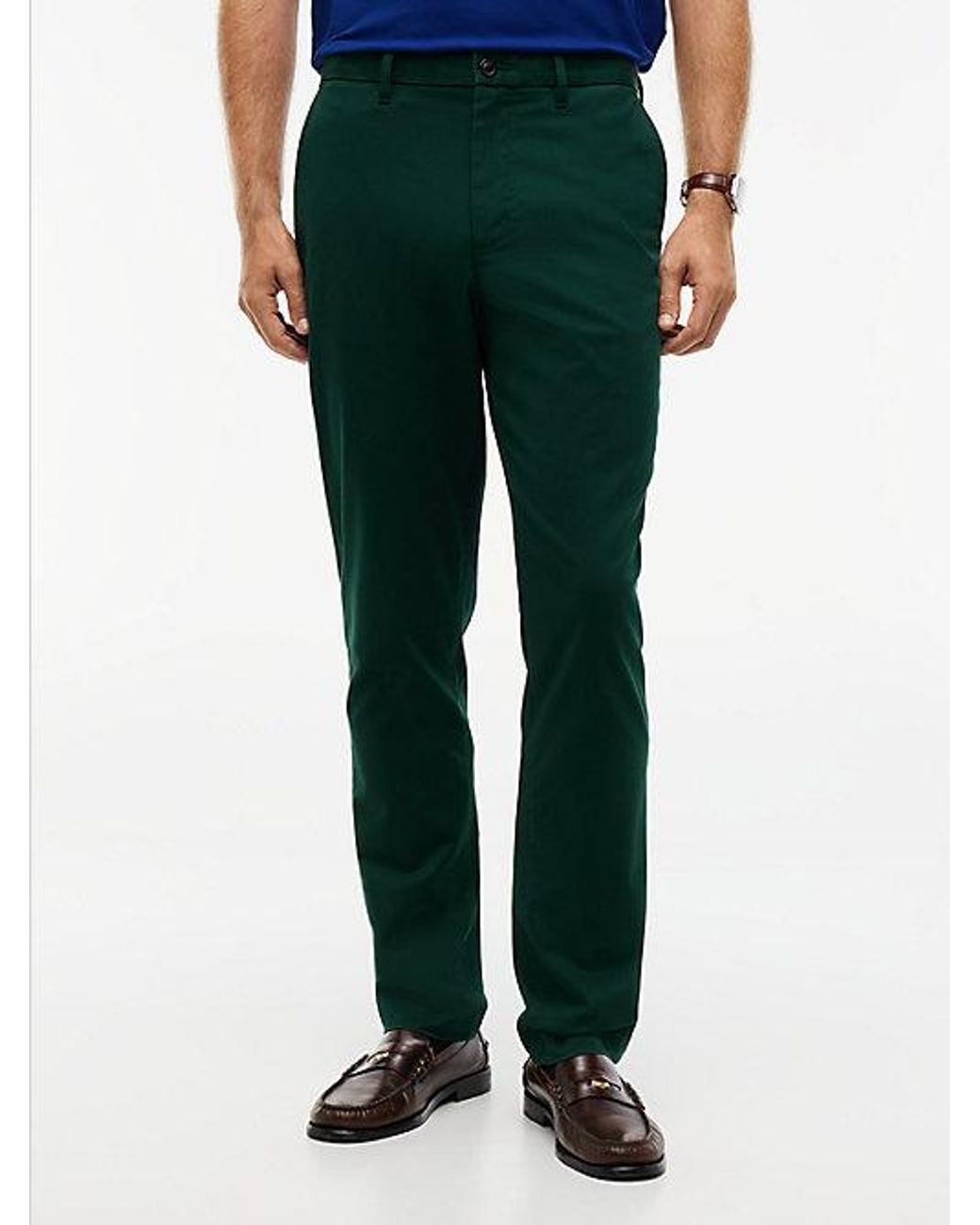 Tommy Hilfiger Green 1985 Denton Slim Straight Leg Chinos for men