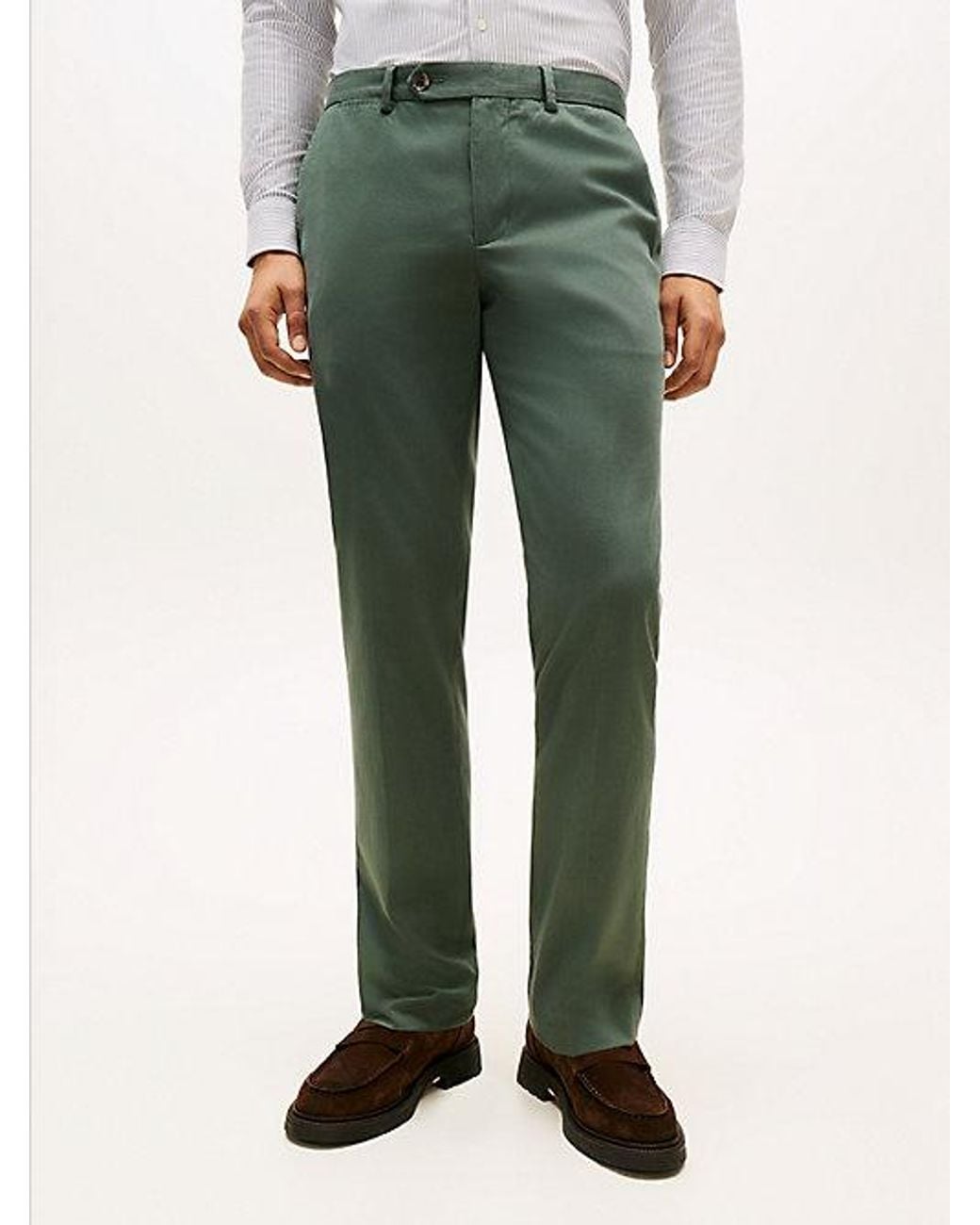 Tommy Hilfiger Multicolor Smart Casual Denton Straight Leg Chinos for men