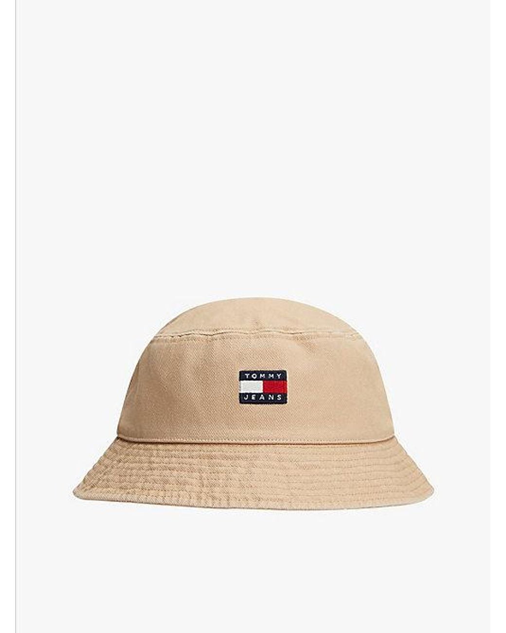 Tommy Hilfiger Natural Heritage Logo Washed Bucket Hat for men