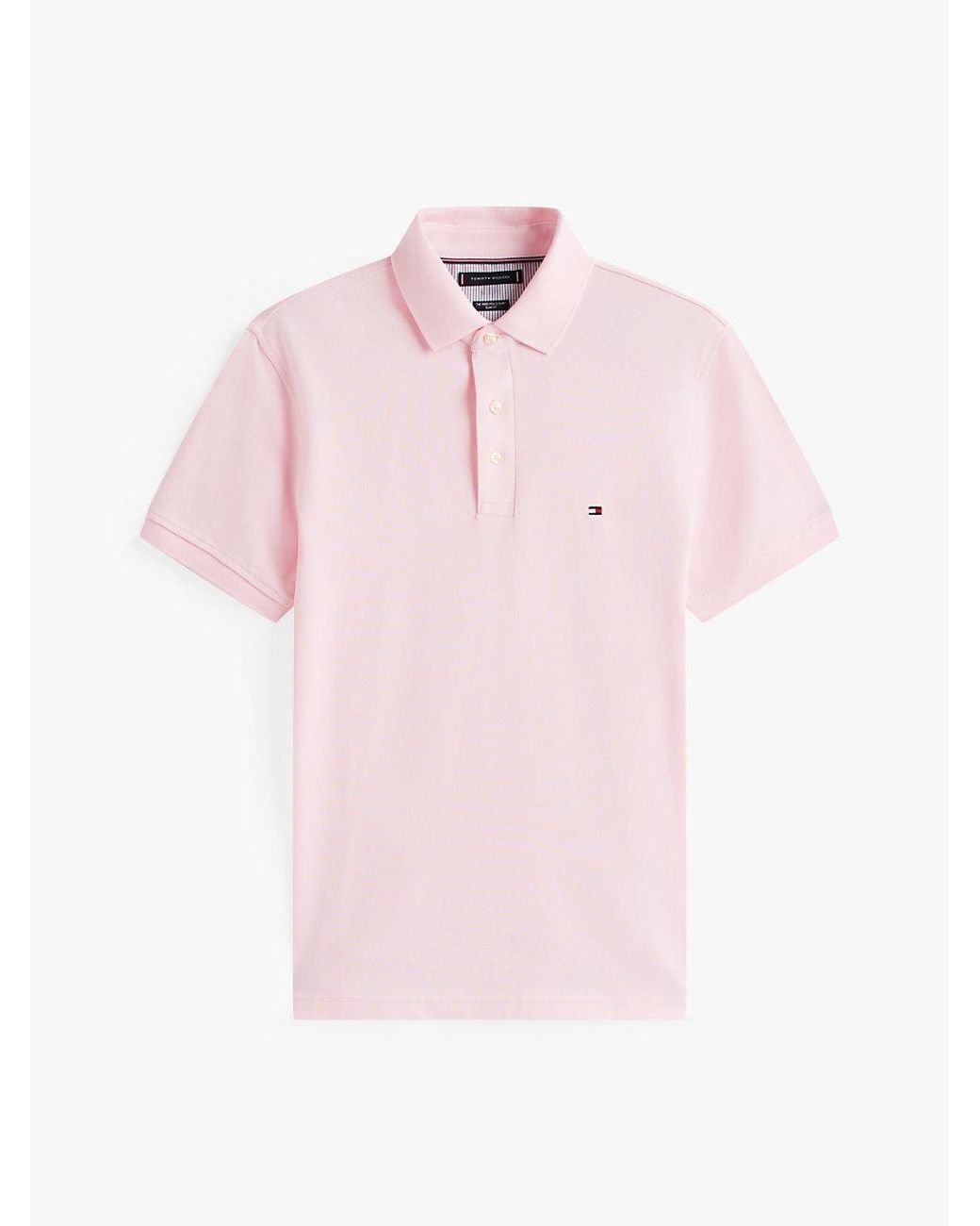 Tommy Hilfiger White 1985 Slim Fit Pique Polo Shirt for men