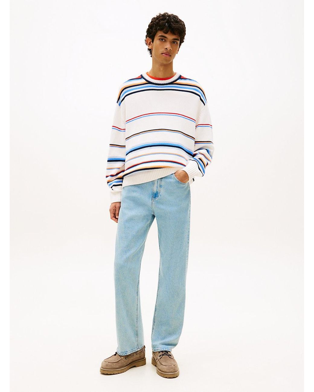 Tommy Hilfiger Blue Otis Faded Regular Straight Leg Jeans for men