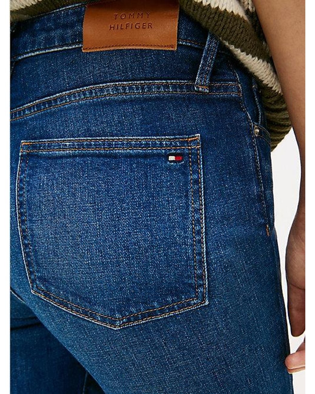 Tommy Hilfiger Blue Faded Mid Rise Bootcut Jeans