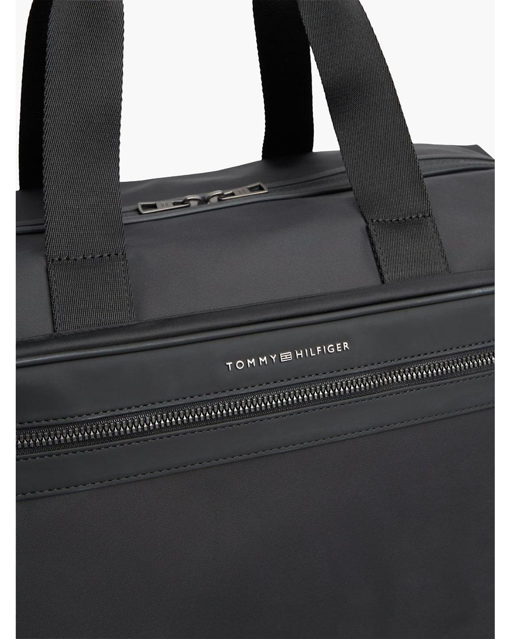Borsone Con Tracolla E Logo di Tommy Hilfiger in Black da Uomo
