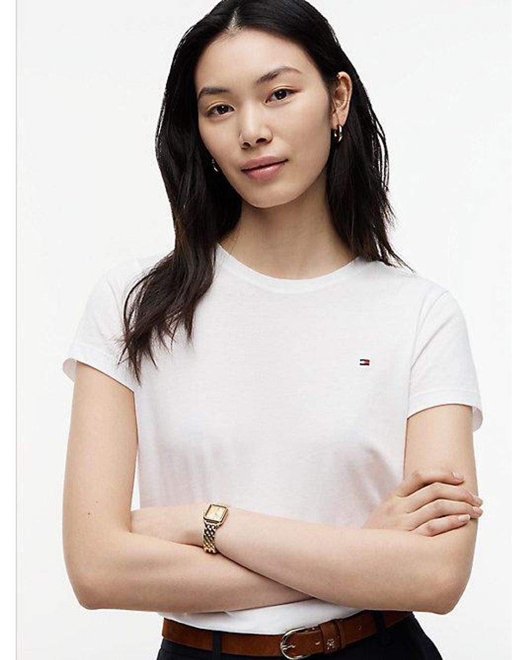 Tommy Hilfiger White Heritage Crew Neck T Shirt