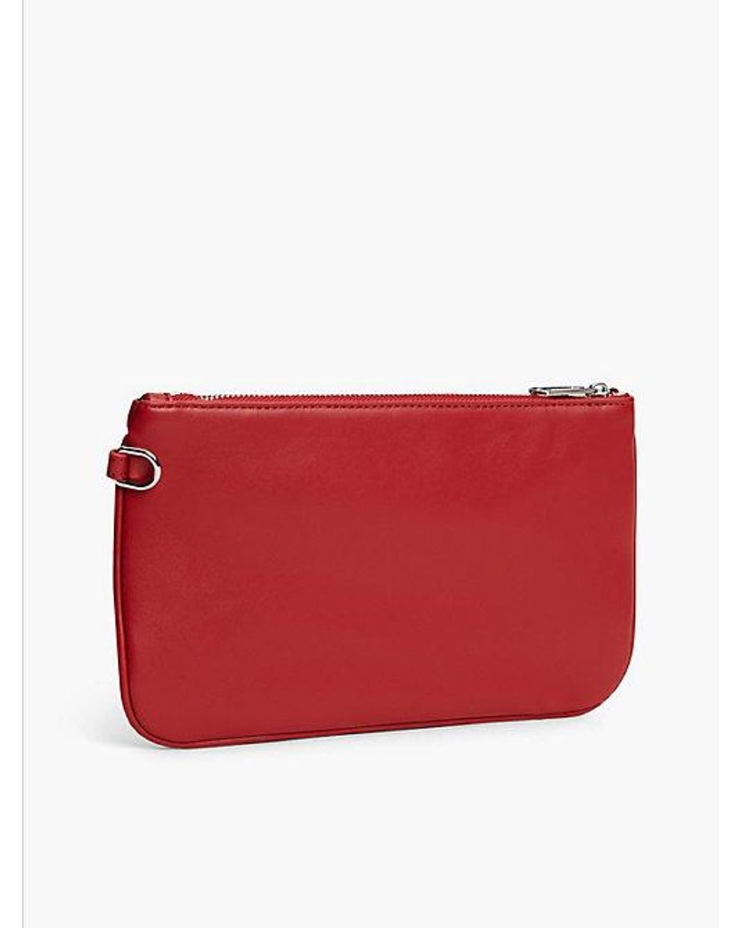 Tommy Hilfiger Red Tommy Jeans Metal Logo Wrist Strap Pouch