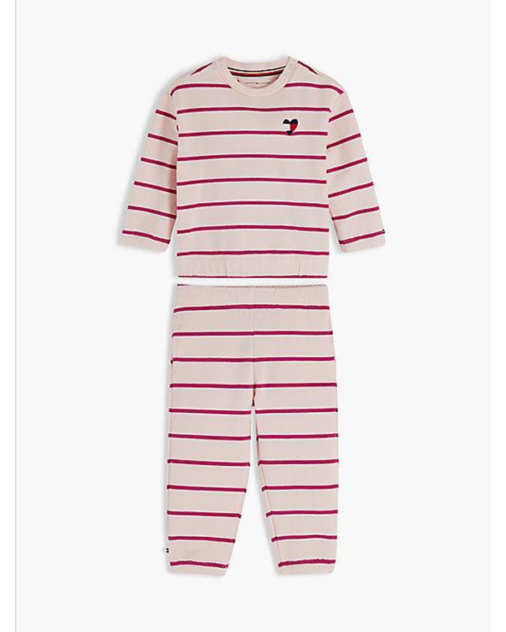 Tommy Hilfiger Red Heart Flag Sweatshirt And Joggers Set