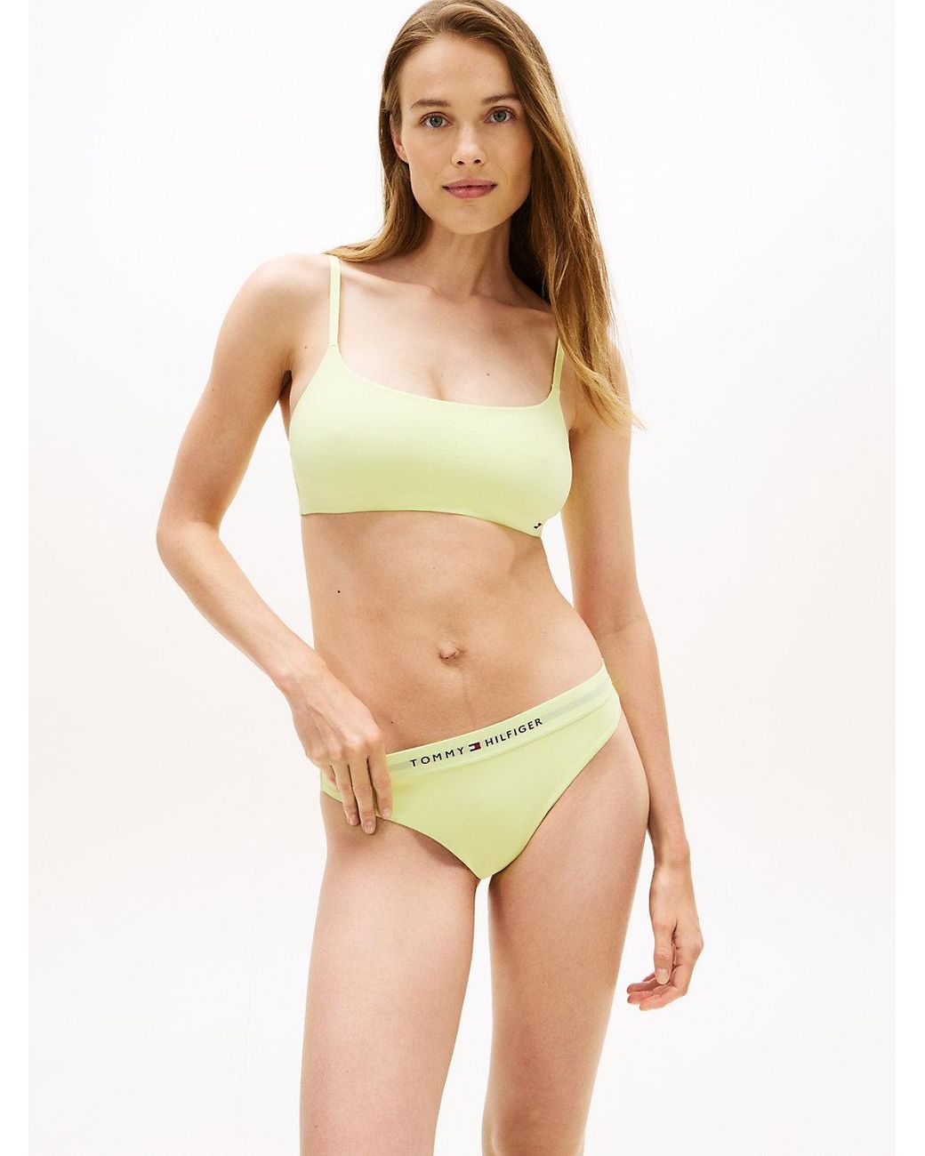 Bas De Bikini Brésilien Th Original À Logo Tommy Hilfiger en coloris Yellow