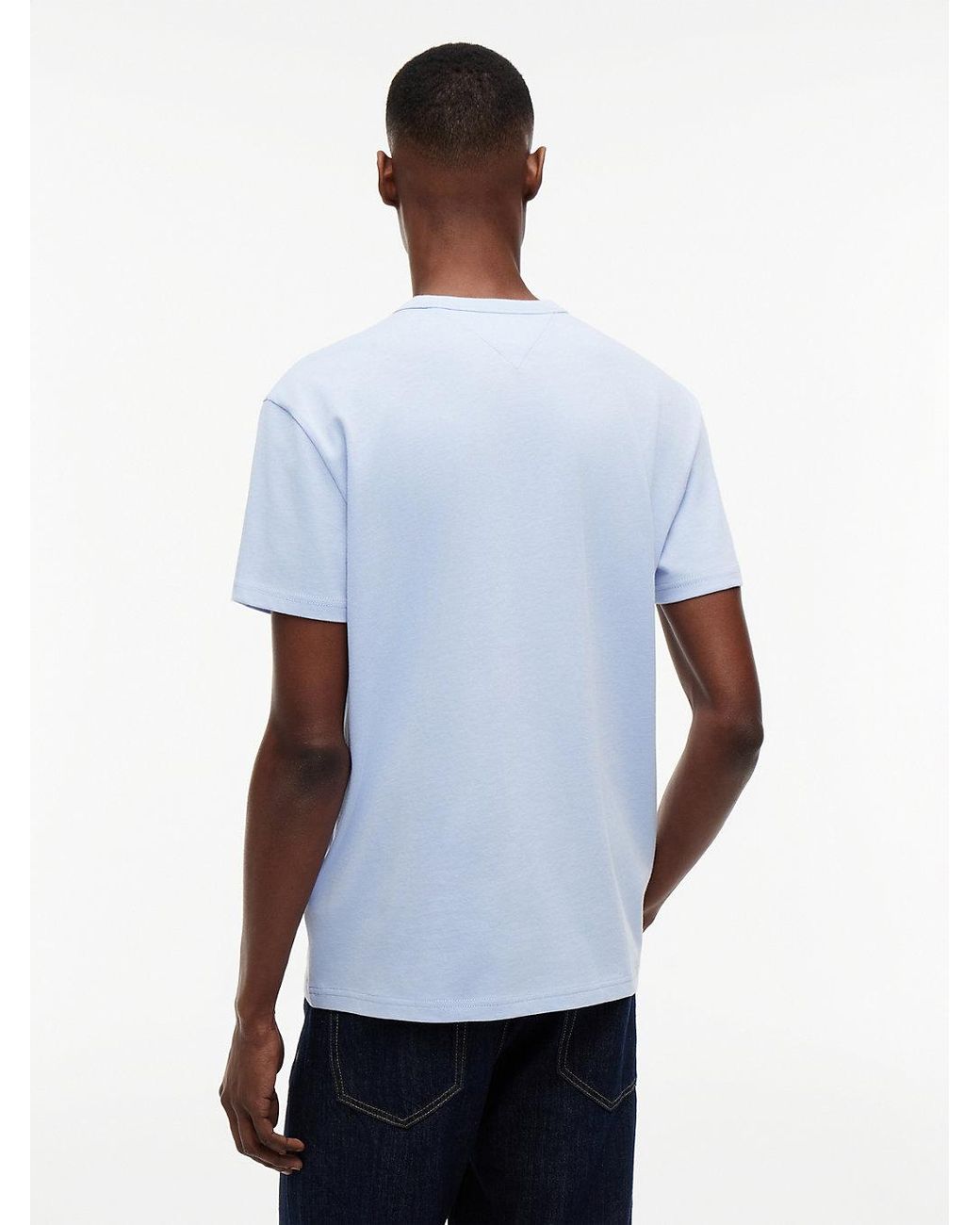 Tommy Hilfiger Blue Tommy Flag Crew Neck T-Shirt for men