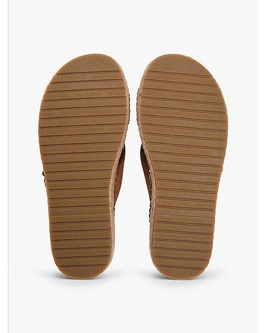 Tommy Hilfiger Flexibele Suède Sandaal Met Gesp in het Brown voor heren