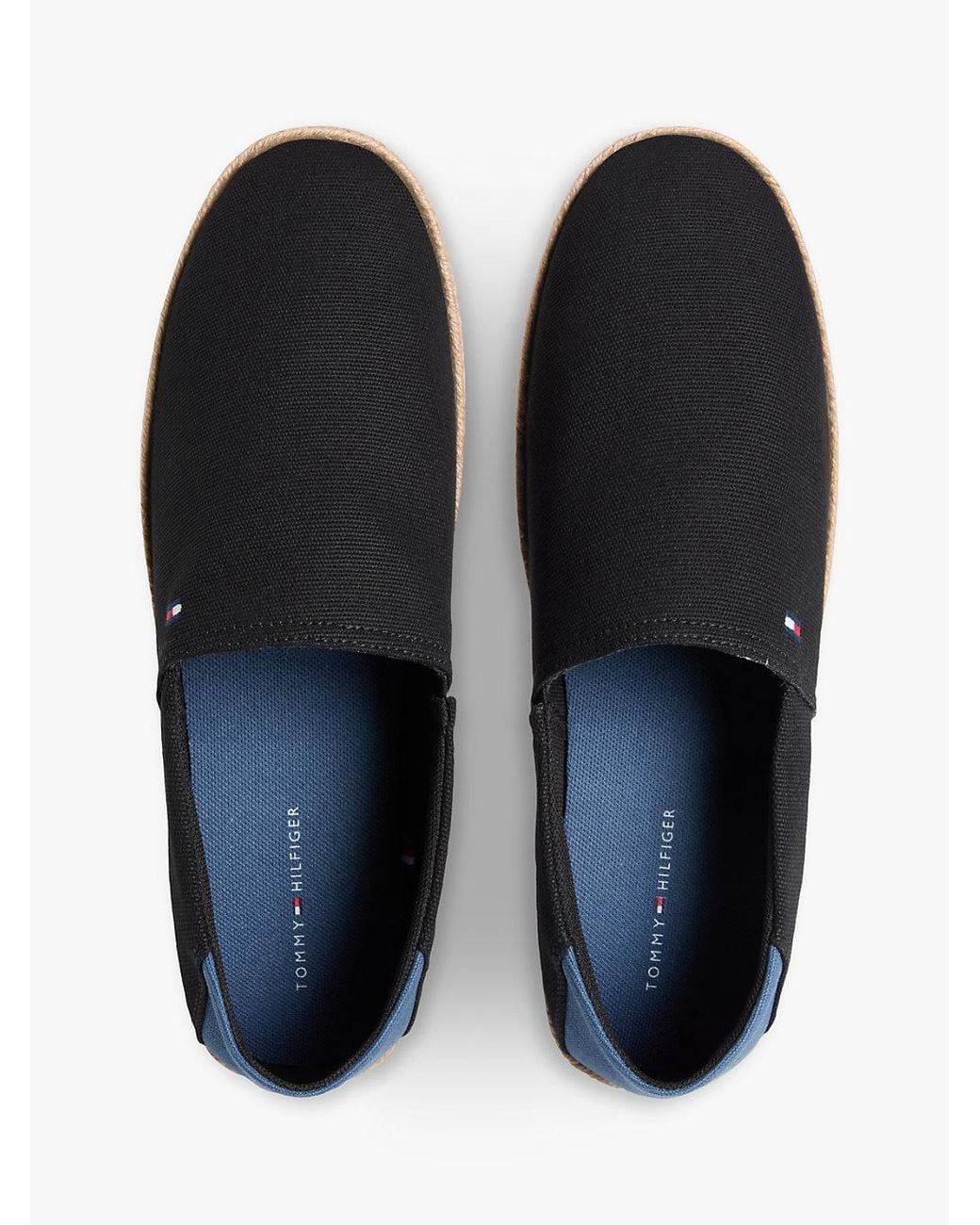 Tommy Hilfiger Blue Flag Embroidery Canvas Espadrilles for men