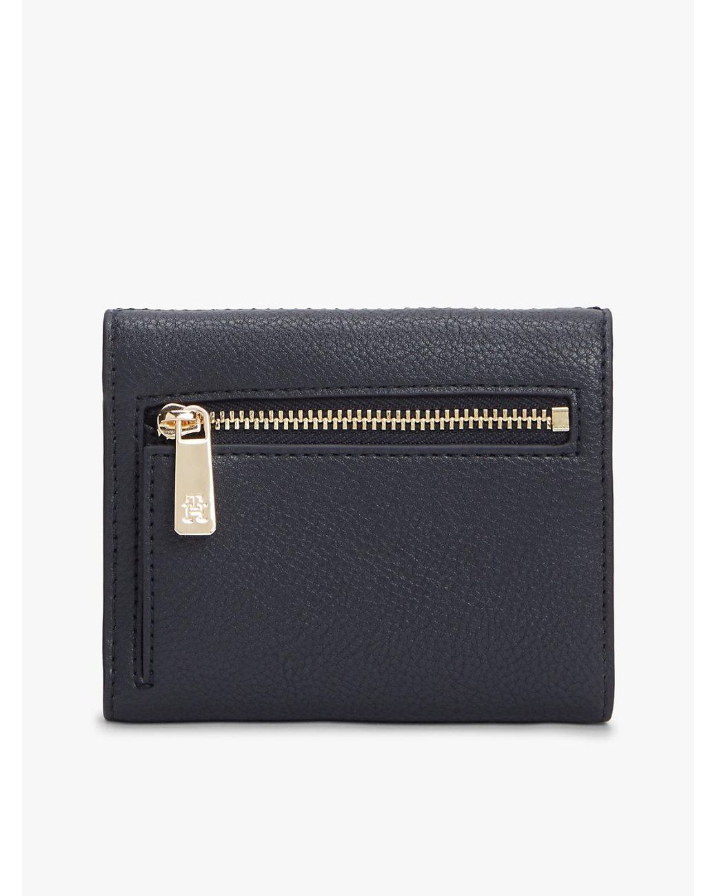 Tommy Hilfiger Black Hilfiger Icon Signature Trifold Wallet