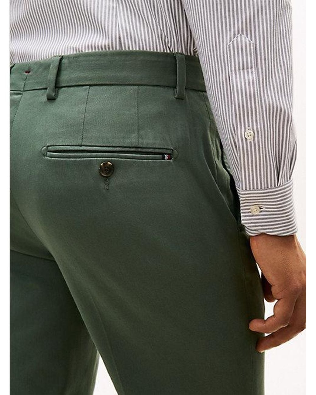 Tommy Hilfiger Multicolor Smart Casual Denton Straight Leg Chinos for men