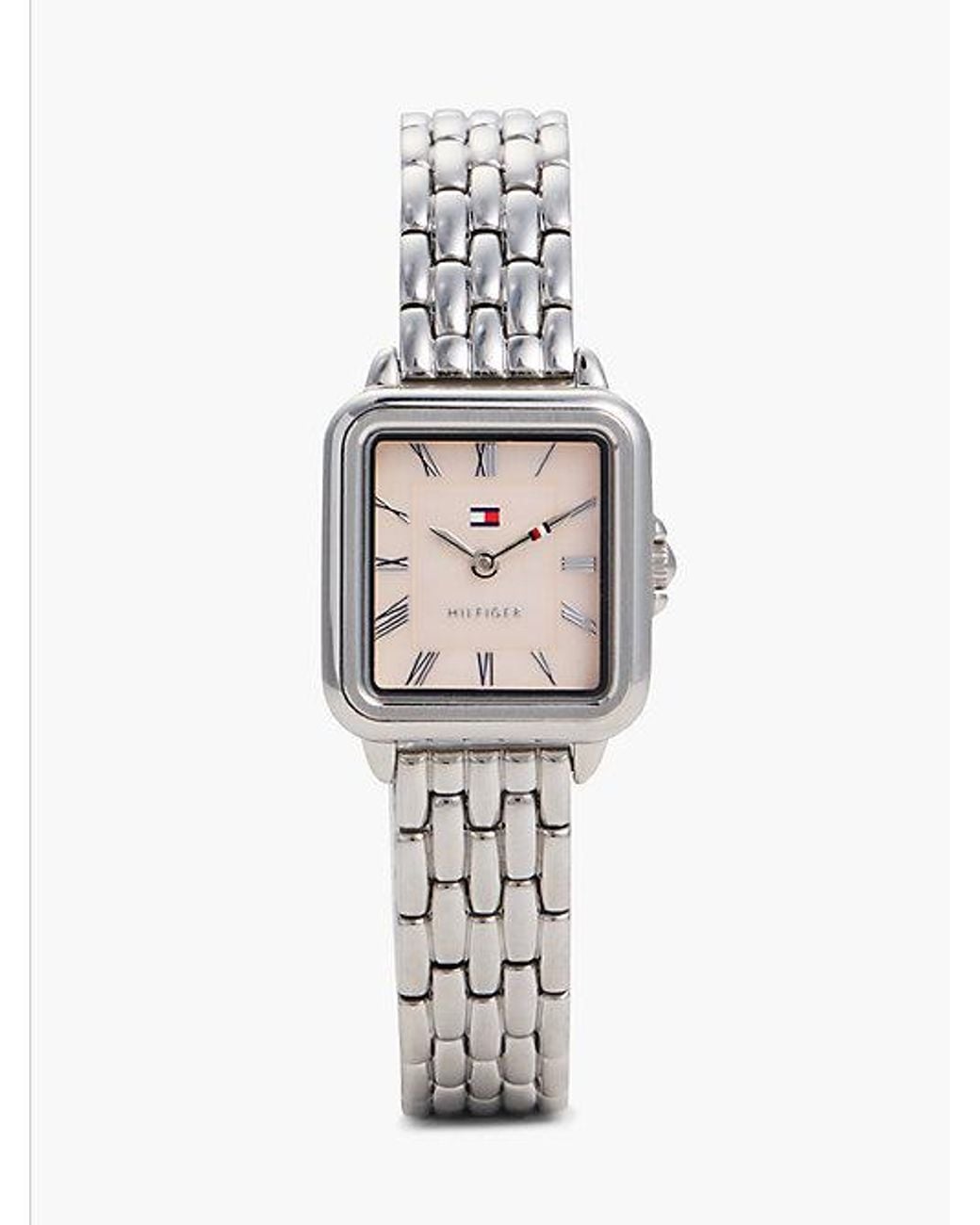 Tommy Hilfiger White Mother Of Pearl Dial Stainless Steel Watch