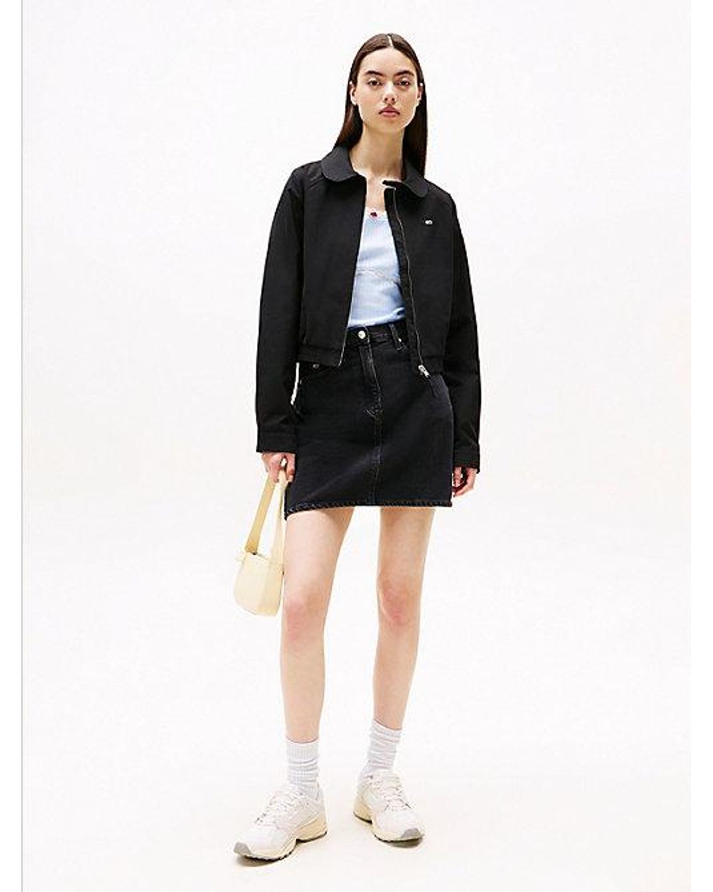 Tommy Hilfiger Black Tommy Badge Water Repellent Twill Jacket