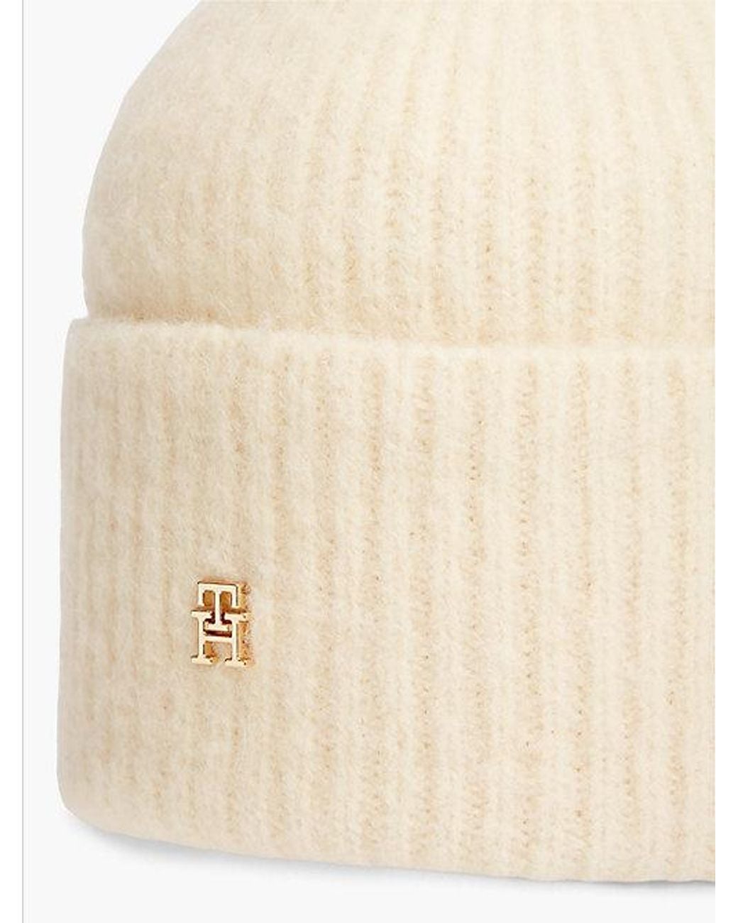 Tommy Hilfiger Natural Chic Beanie With Alpaca