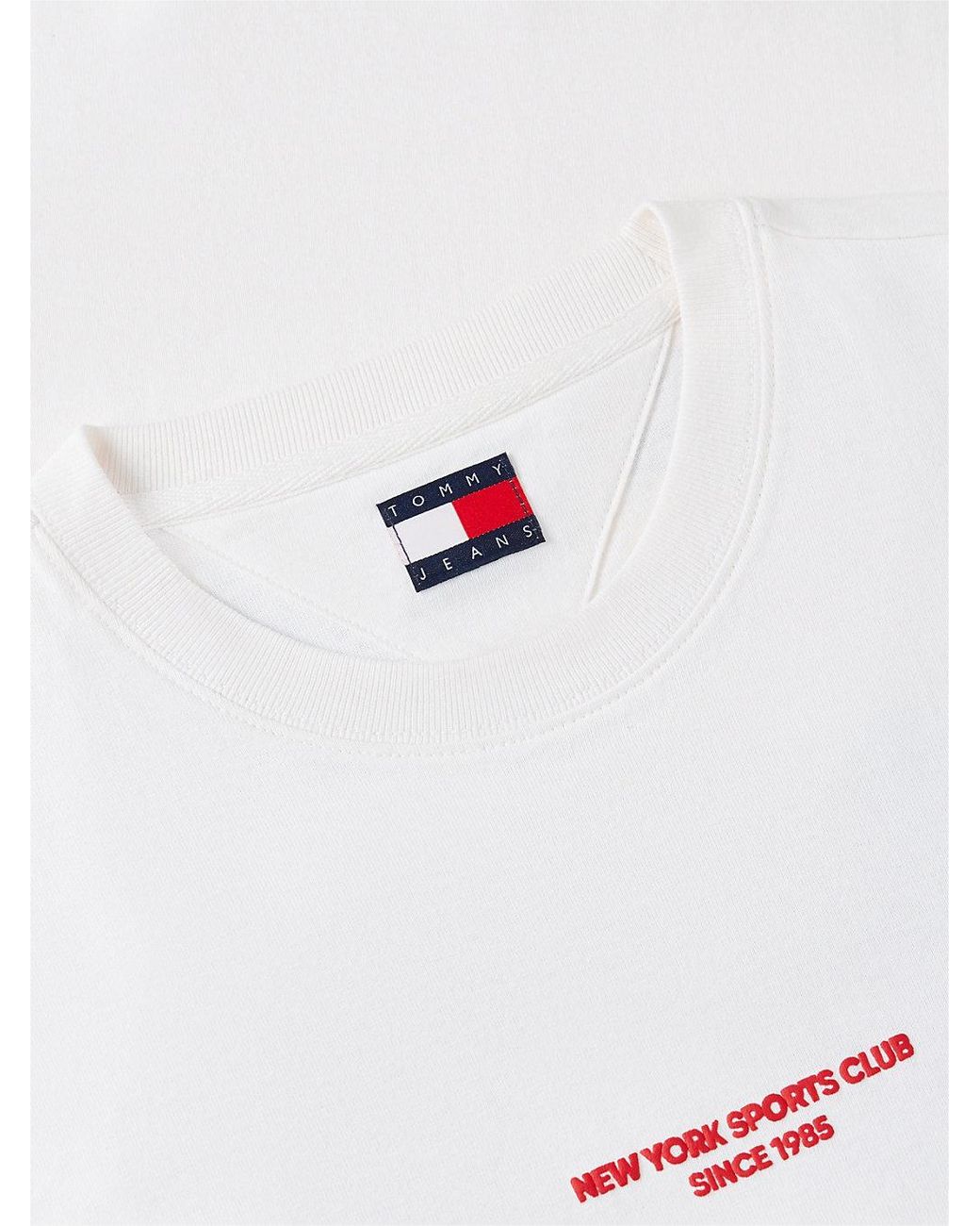 Tommy Hilfiger White Back Graphic Relaxed Jersey T-Shirt for men