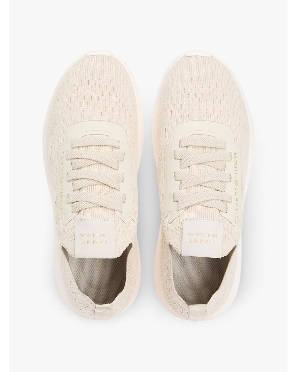 Tommy Hilfiger Natural Knit Lightweight Mono-Sock Slip-On Trainers