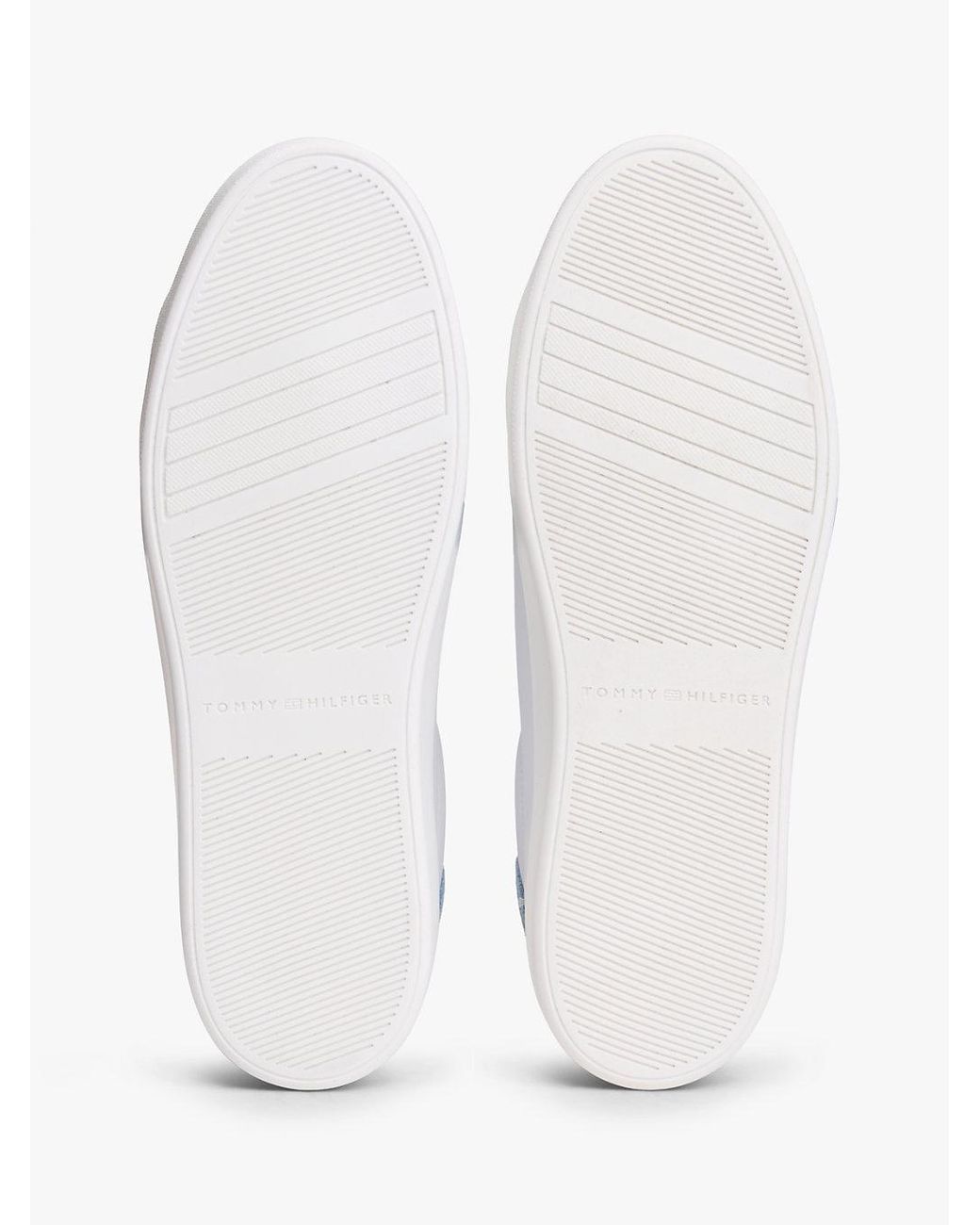 Tommy Hilfiger White Leather Cupsole Platform Trainers