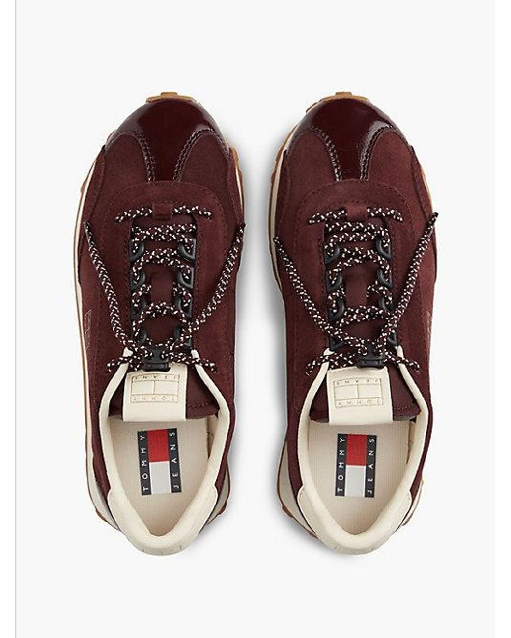 Tommy Hilfiger Brown Tommy Jeans Archive Suede Speed Lace Trainers
