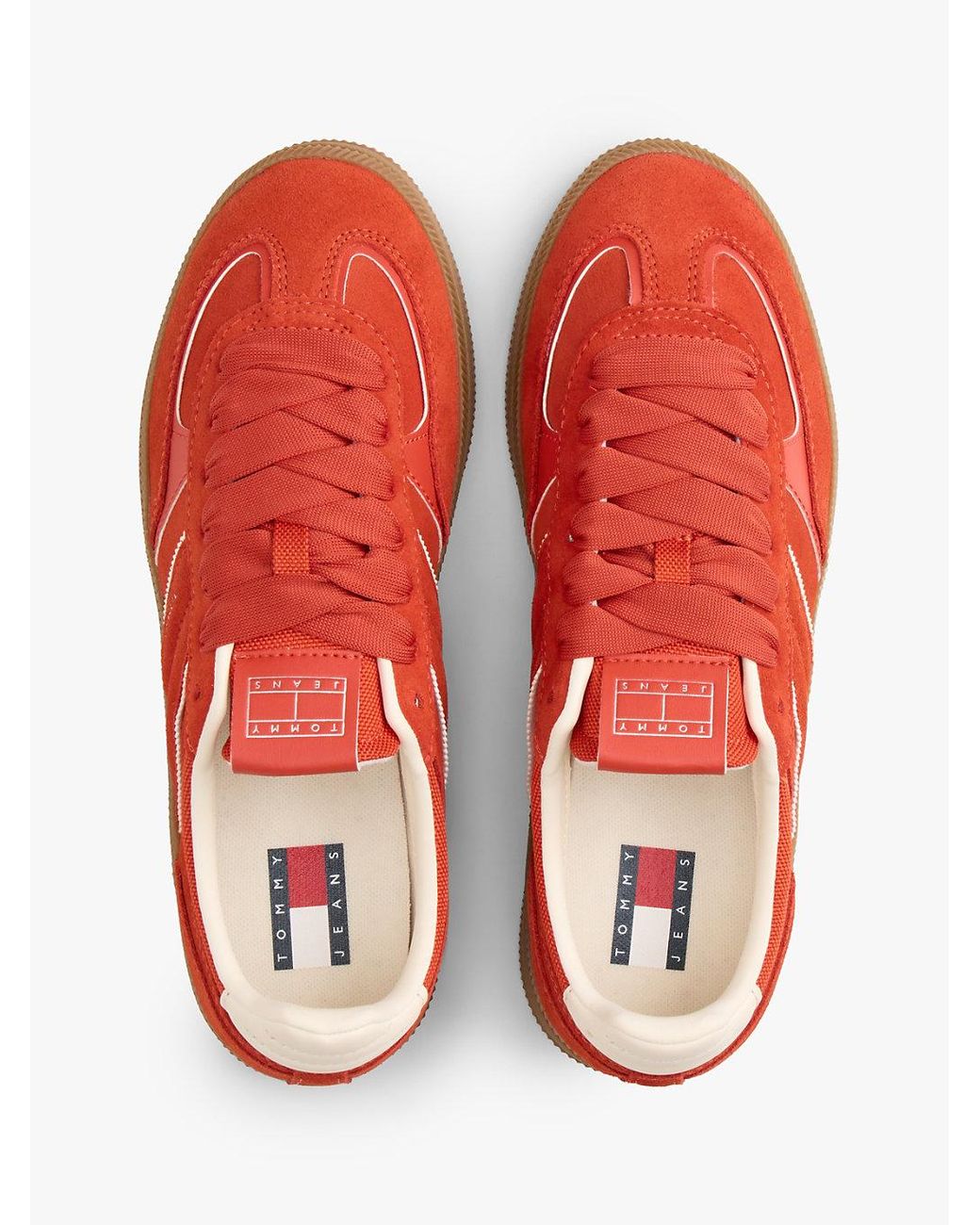 Tommy Hilfiger Red The Greenwich Suede Trainers