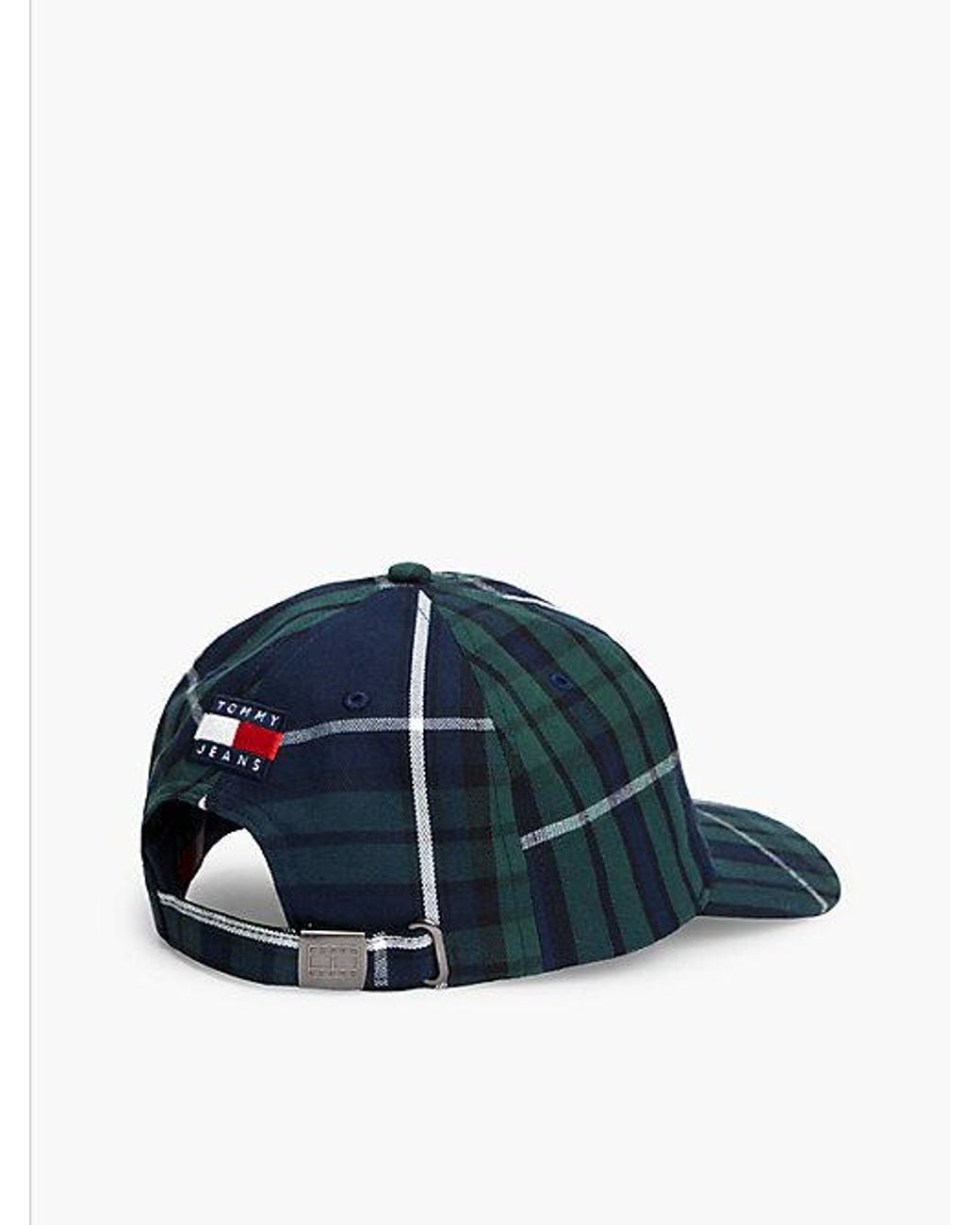 Tommy Hilfiger Blue Tommy Jeans Archive Check Baseball Cap for men