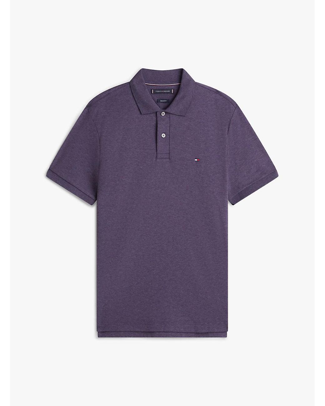 Tommy Hilfiger Blue Fluid Cotton Interlock Knit Polo Shirt for men