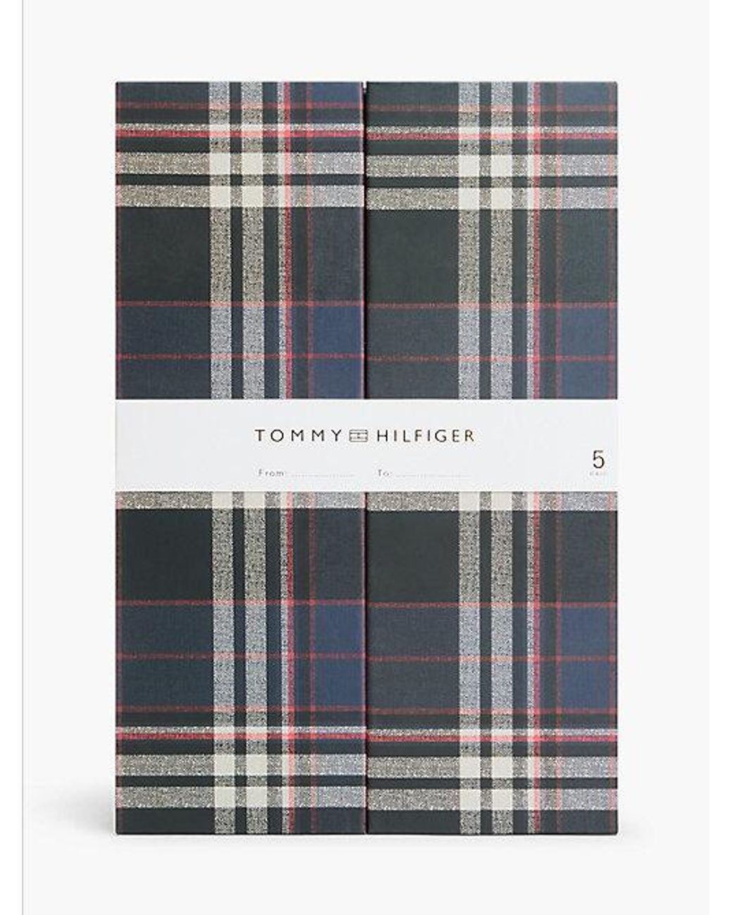 Tommy Hilfiger Gray 4 Pack Crest Ribbed Socks Gift Box for men