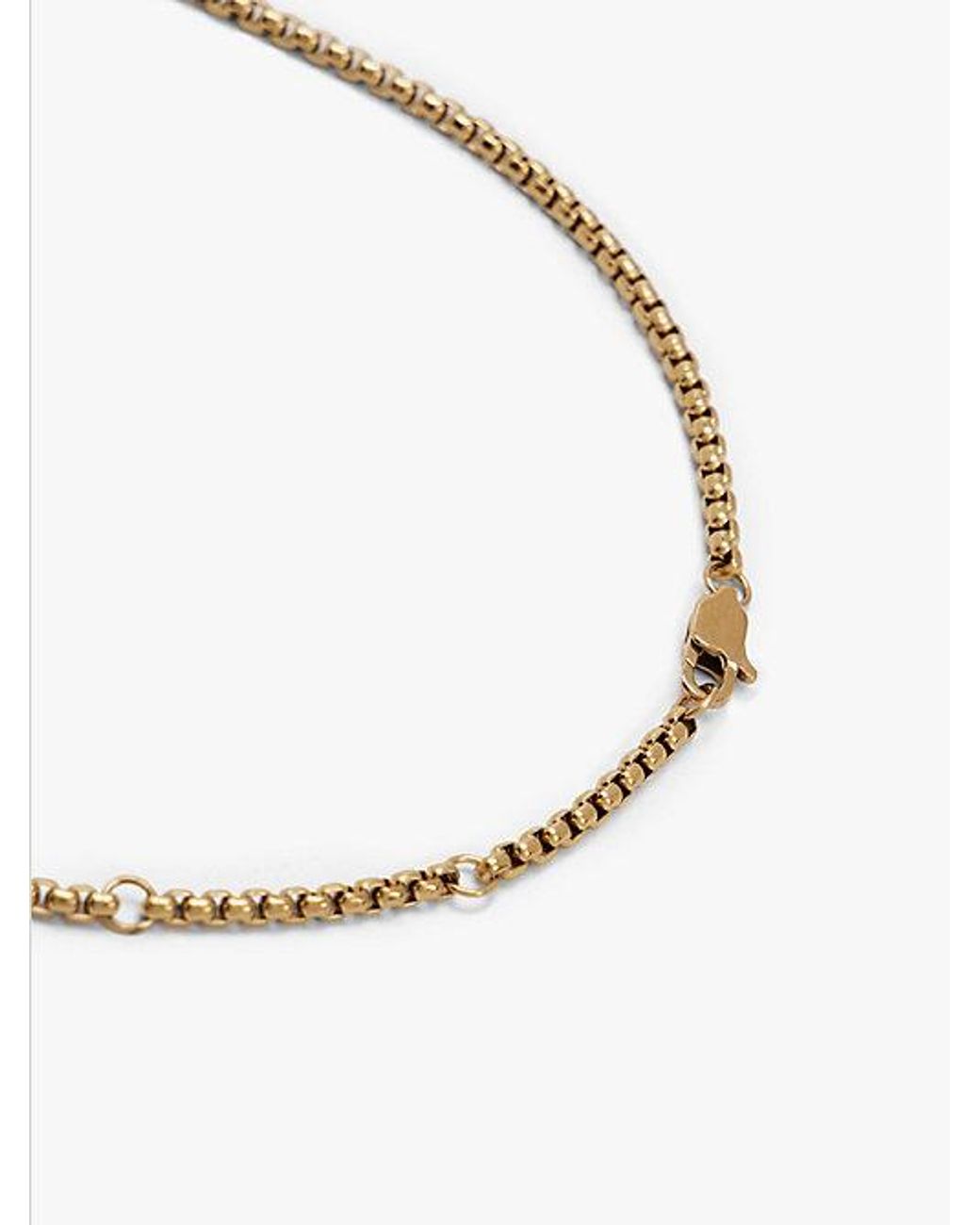 Tommy Hilfiger Yellow Th Monogram Padlock Plated Necklace