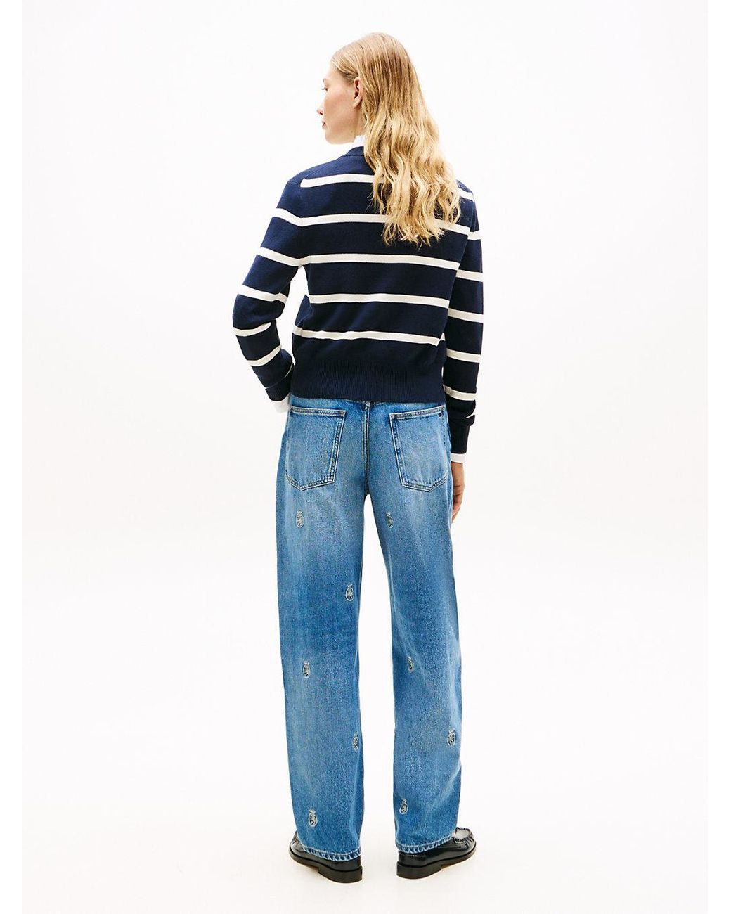 Tommy Hilfiger Blue Premium Knit-Tone Button Cardigan