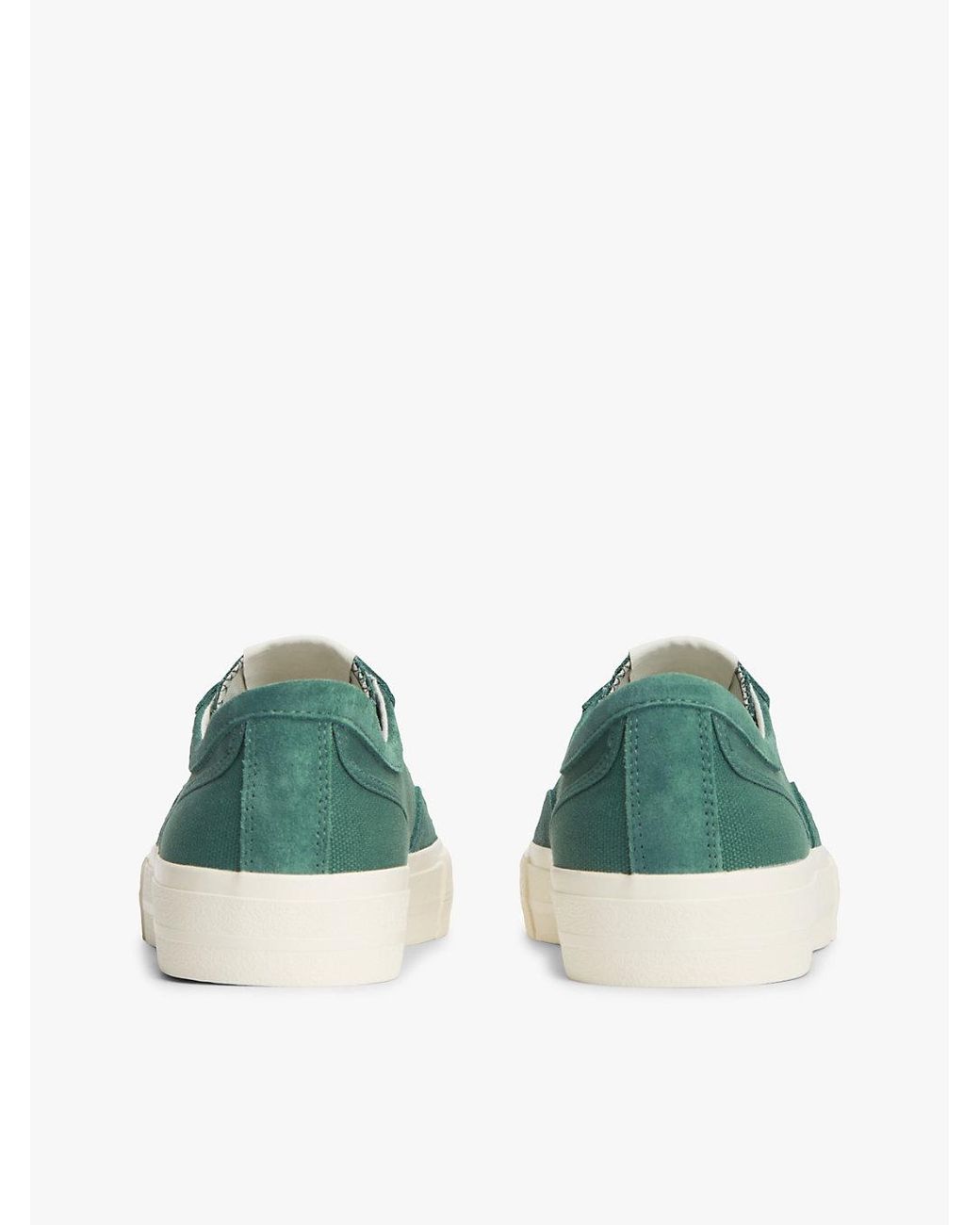 Tommy Hilfiger Green Canvas Archive Runner Trainers for men
