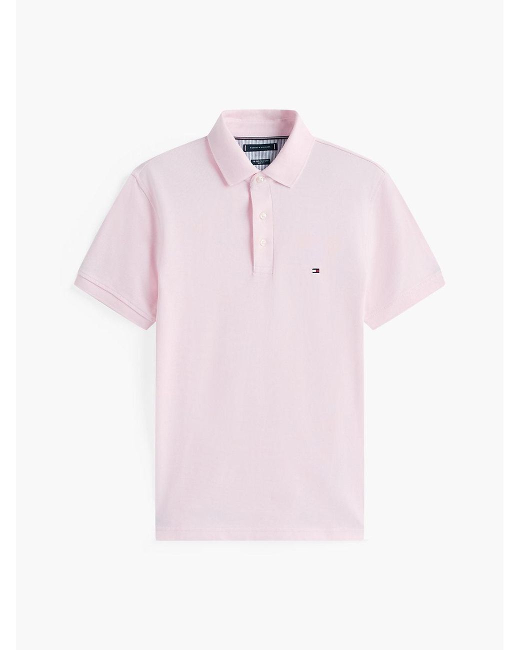 Tommy Hilfiger White 1985 Slim Fit Pique Polo Shirt for men