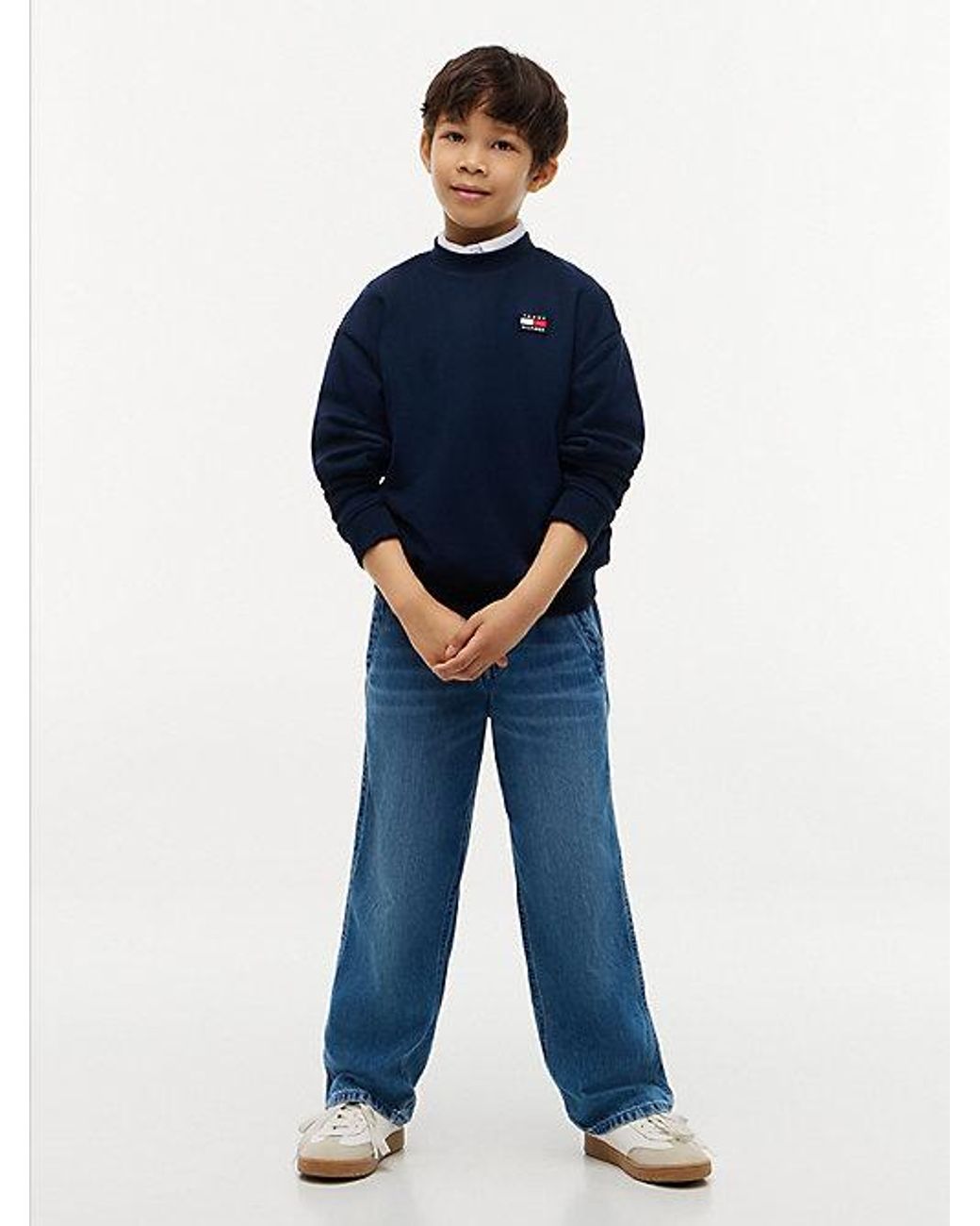 Tommy Hilfiger Blue Flag Logo Terry Sweatshirt