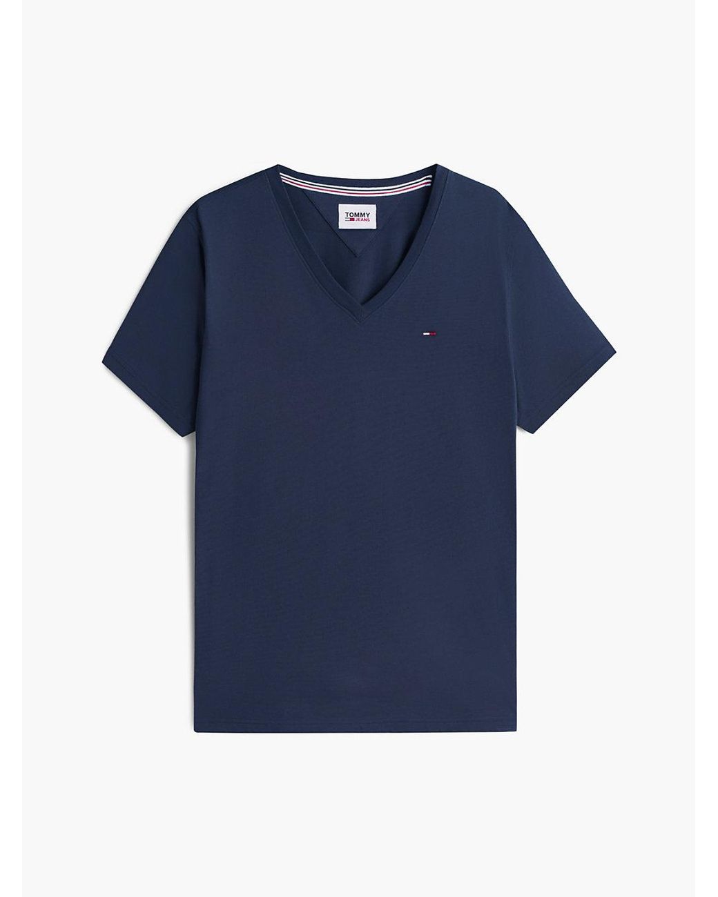 Tommy Hilfiger Blue V-neck T-shirt for men