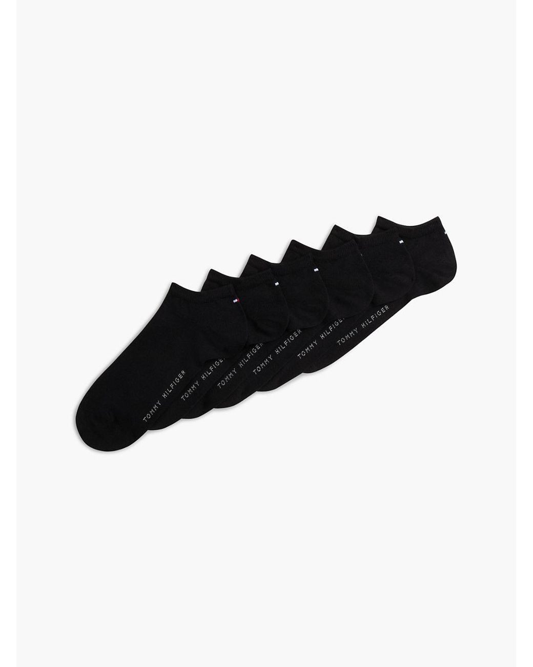 Tommy Hilfiger Black 6-pack Trainer Socks for men