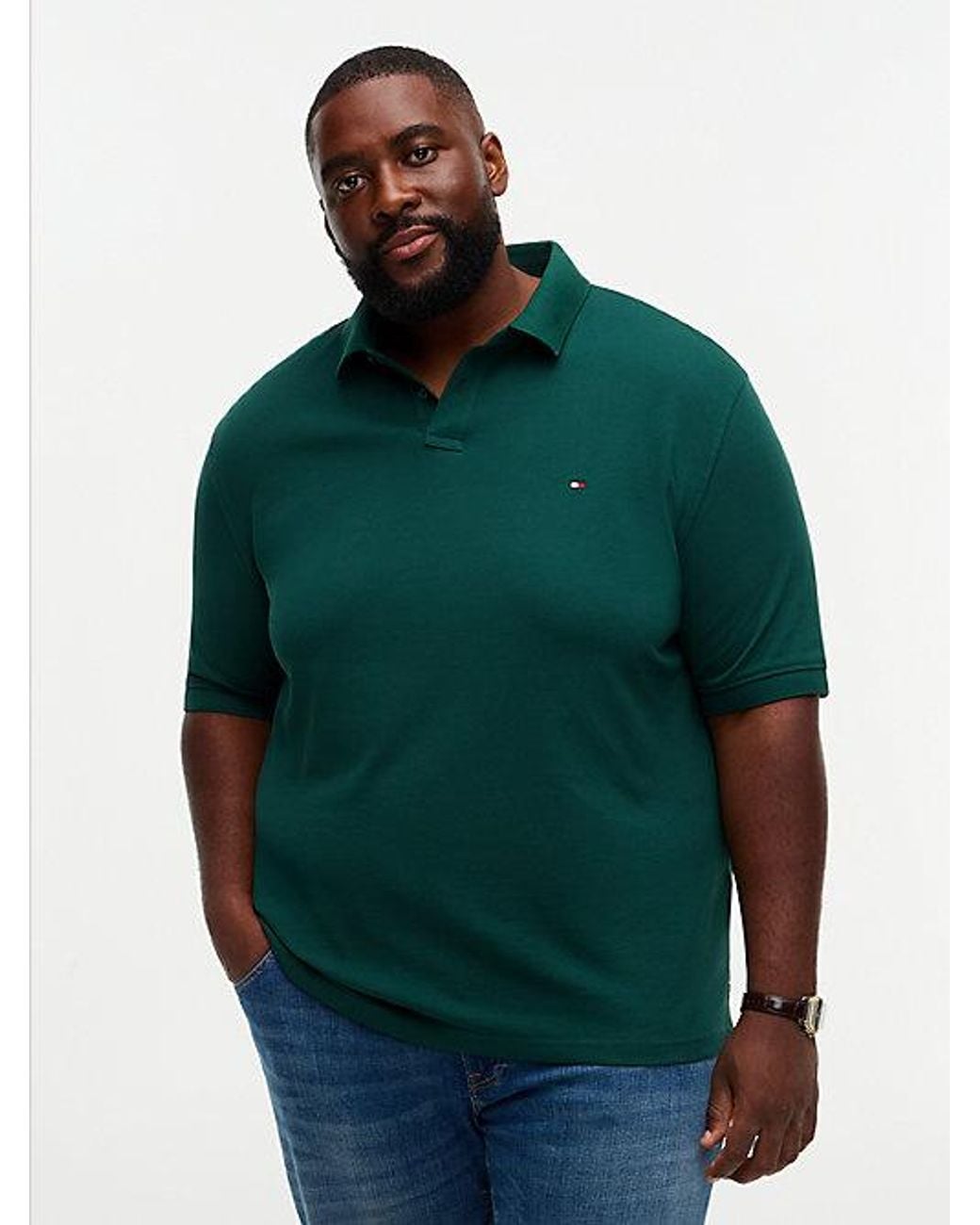 Tommy Hilfiger Green Plus 1985 Regular Pique Polo Shirt for men
