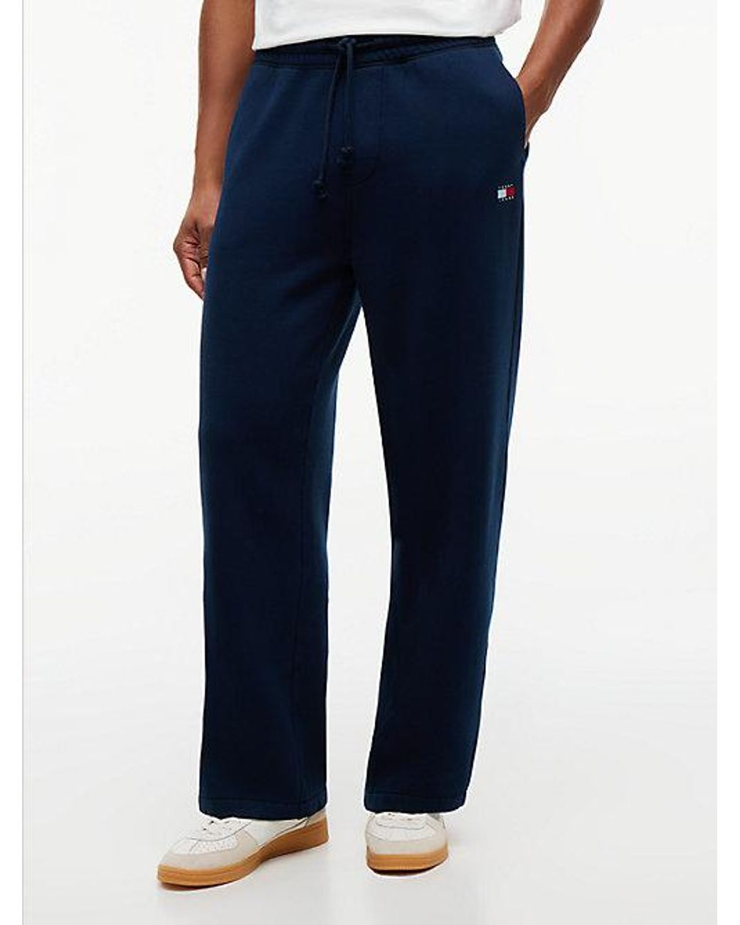 Tommy Hilfiger Blue Tommy Jeans Tommy Badge Fleece Relaxed Joggers for men